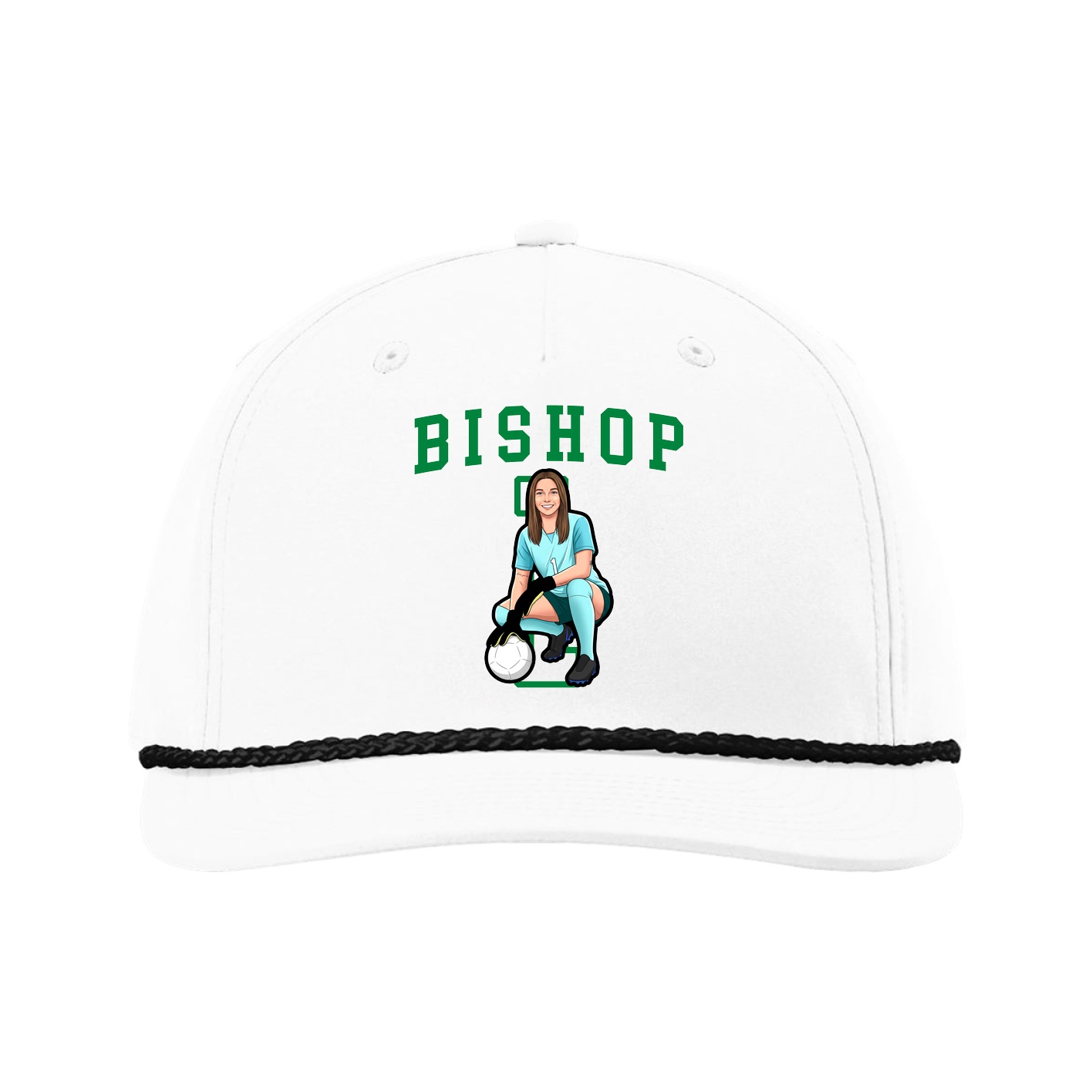 Five-Panel Classic Rope Cap — Shirsey in White