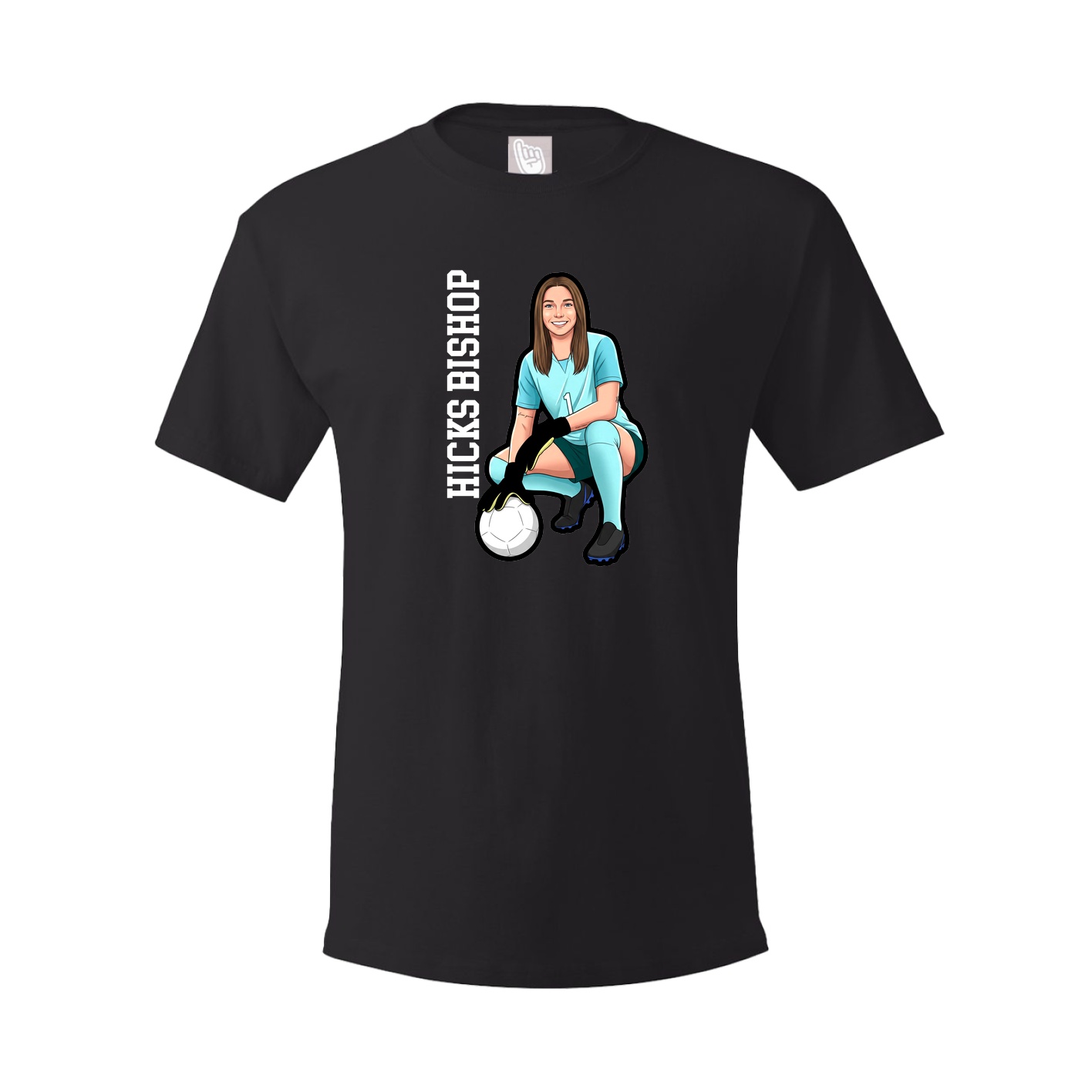 Tee — Name Vertical in Black