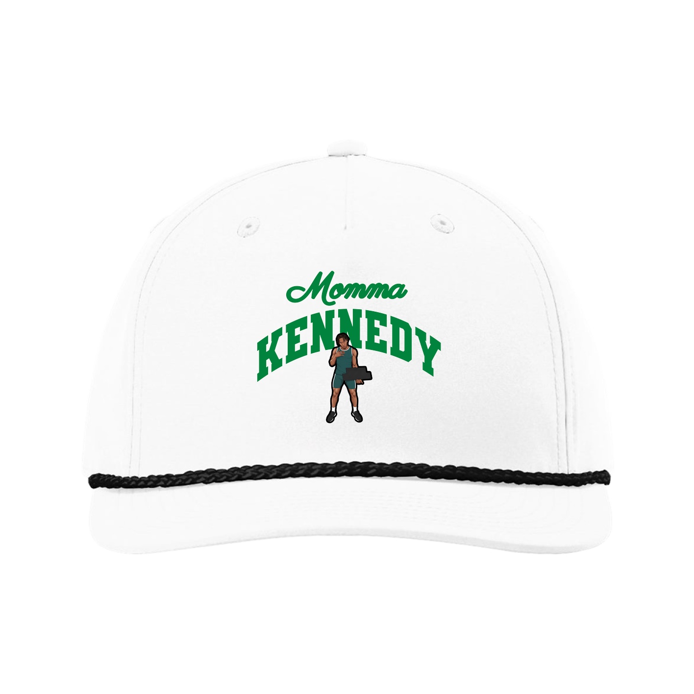 Five-Panel Classic Rope Cap — Mothers Day Arch in White