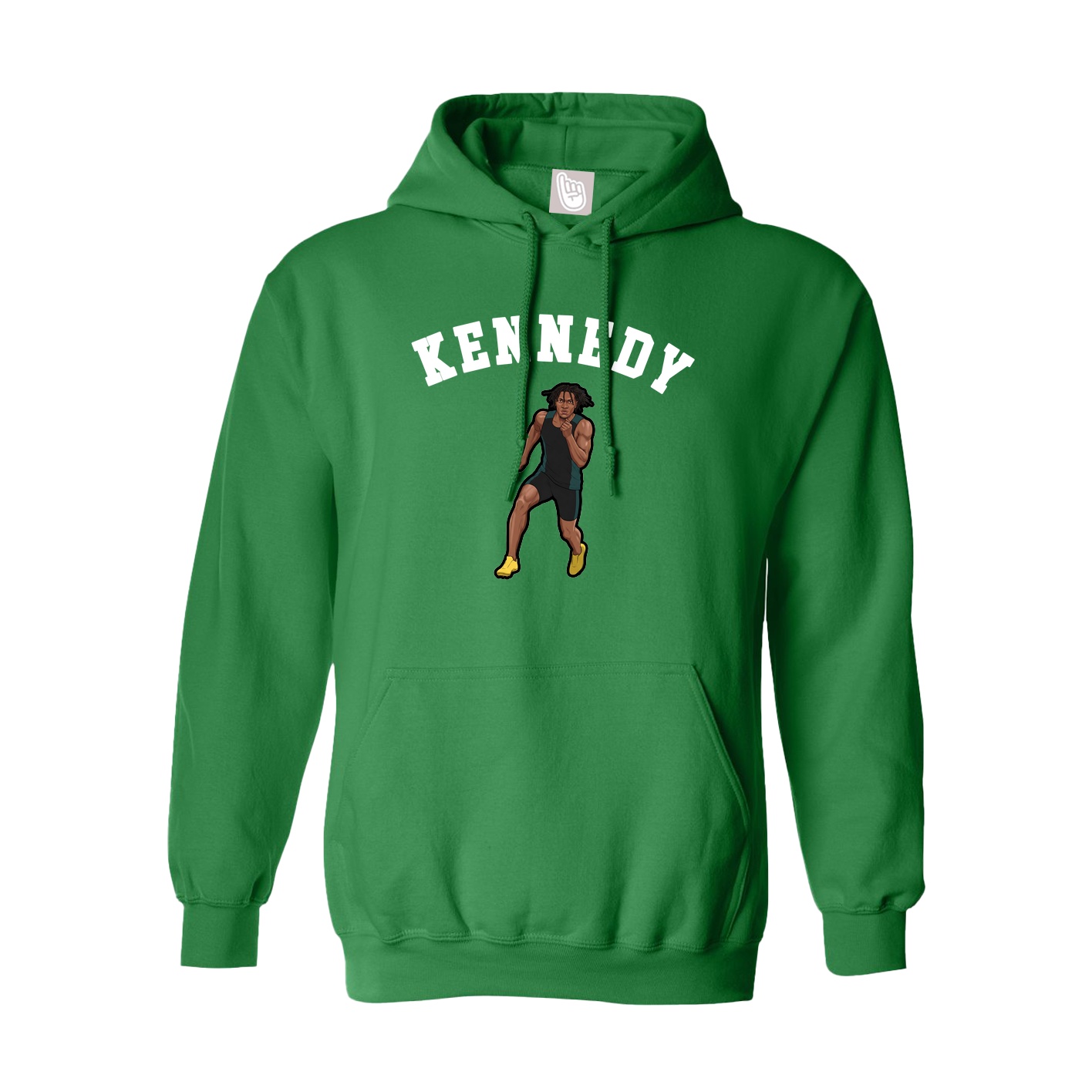 Youth Hoodie — Shirsey Arch in Green