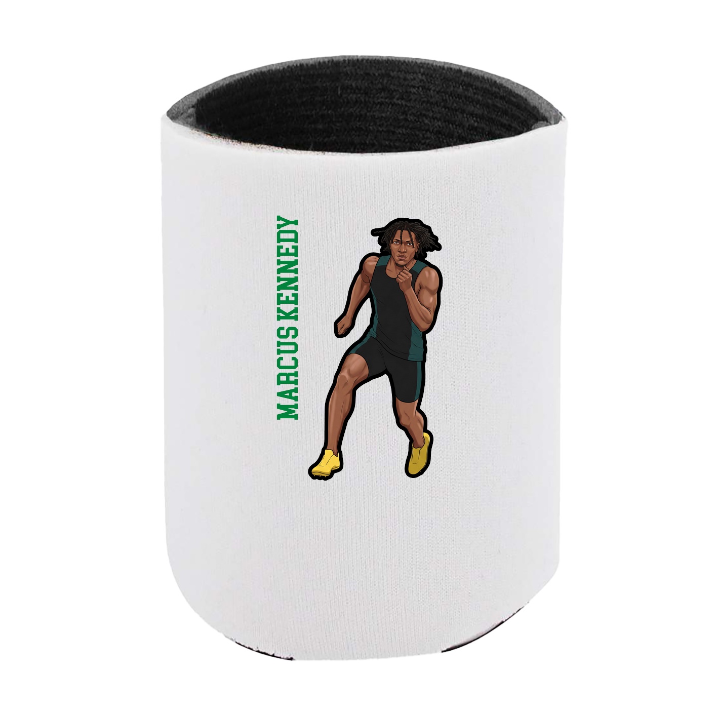 Can Holder — Name Vertical in White