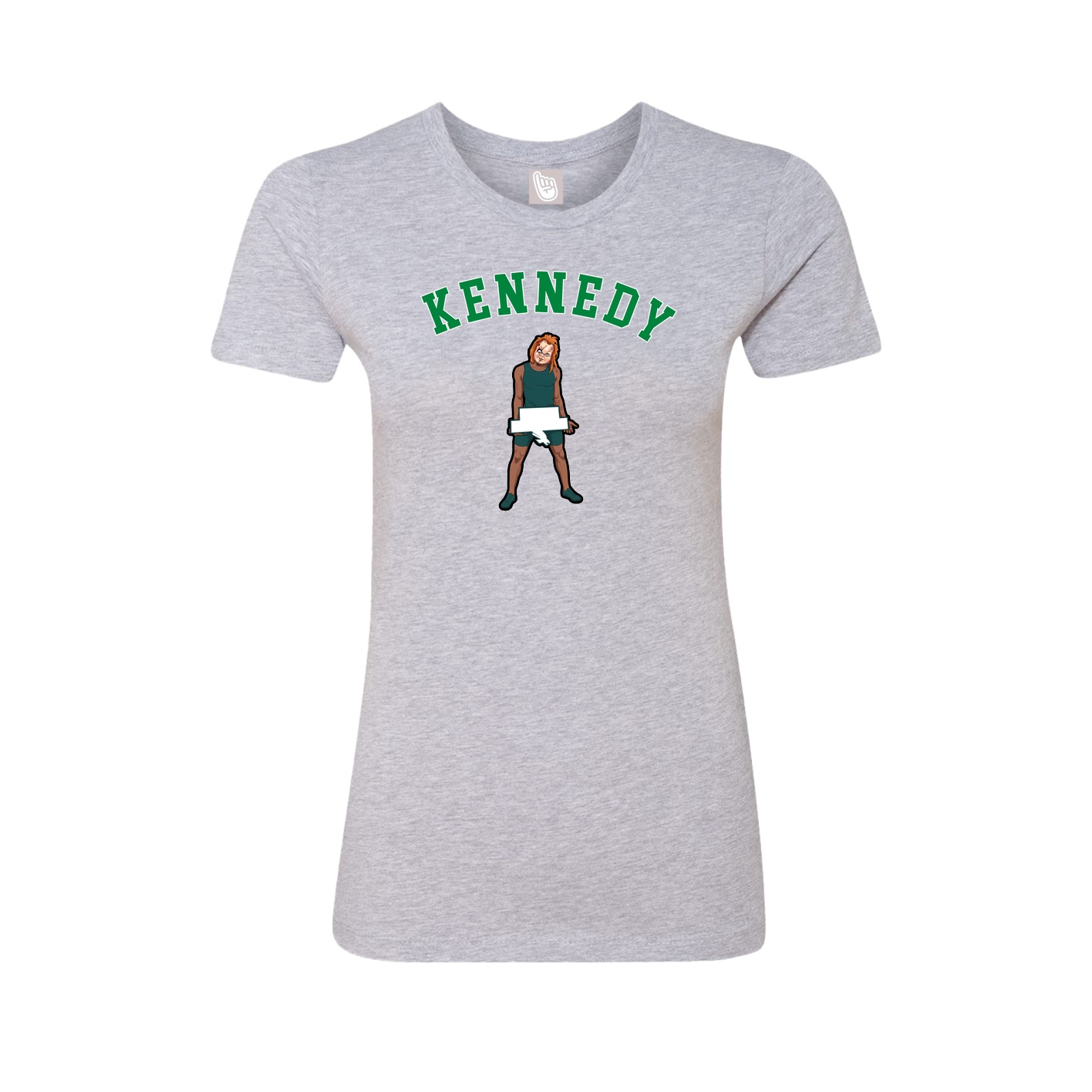 Fitted Women's Tee — Shirsey Arch in Grey