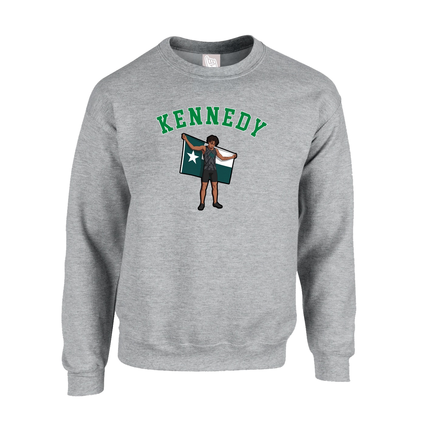 Fleece Crew — Shirsey Arch in Grey