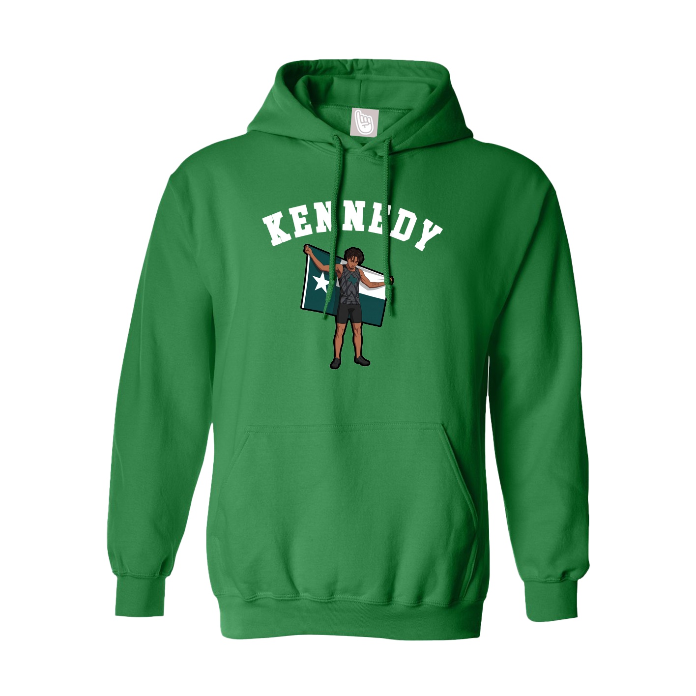 Youth Hoodie — Shirsey Arch in Green