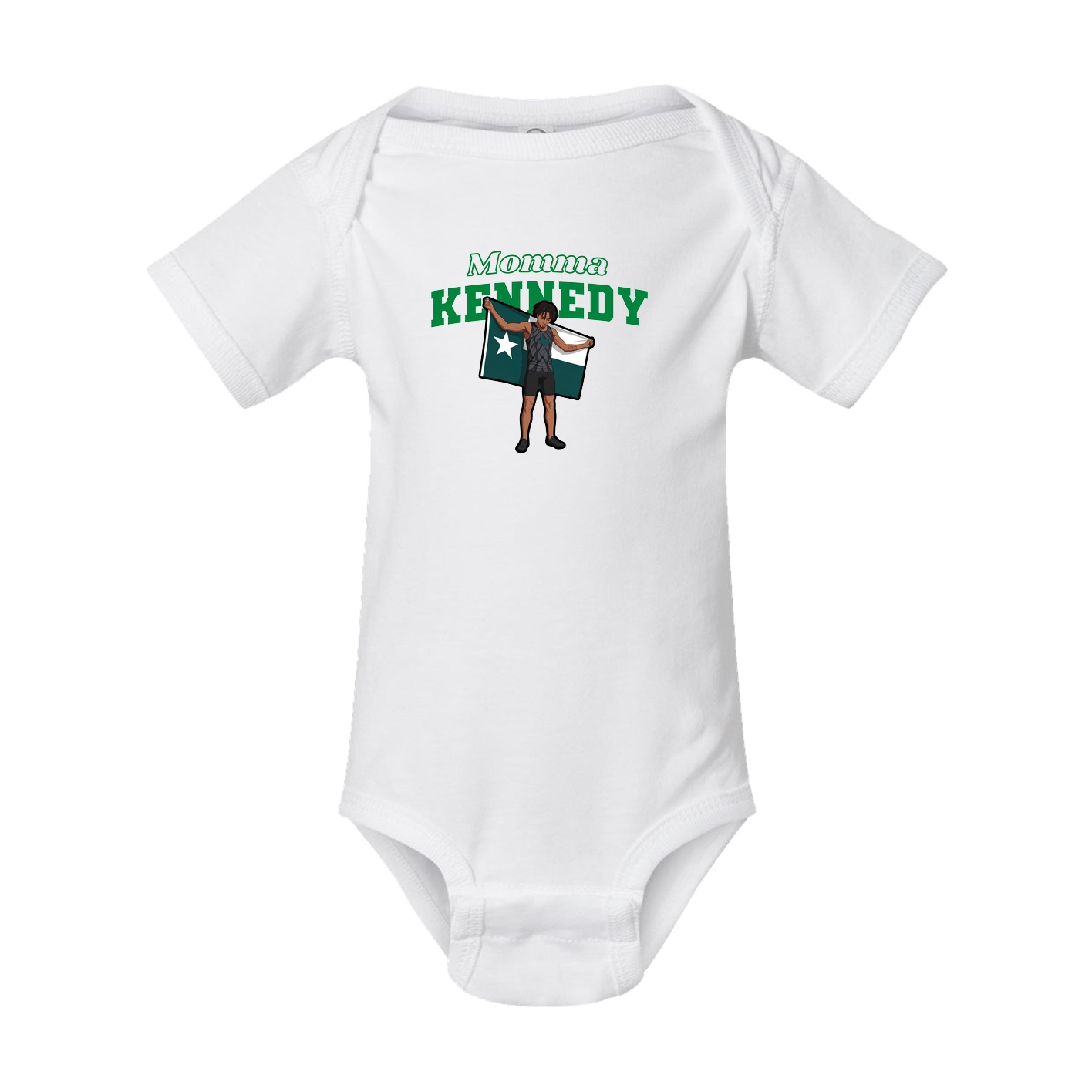 Baby Onesie — Mothers Day Block in White