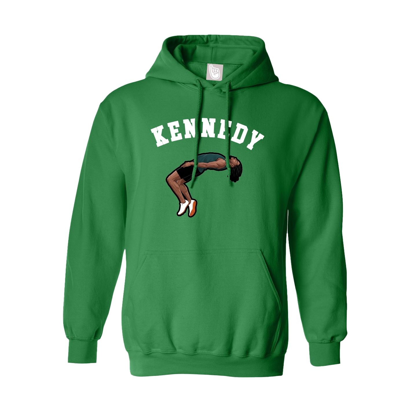Youth Hoodie — Shirsey Arch in Green