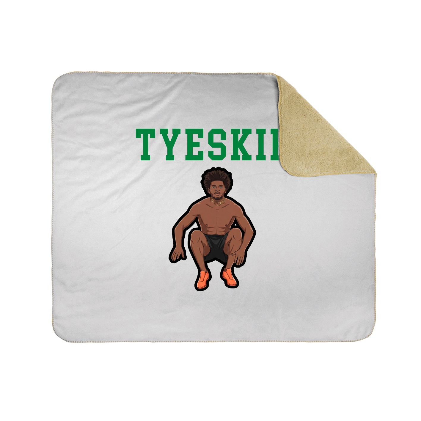 Throw Blanket — Shirsey in White