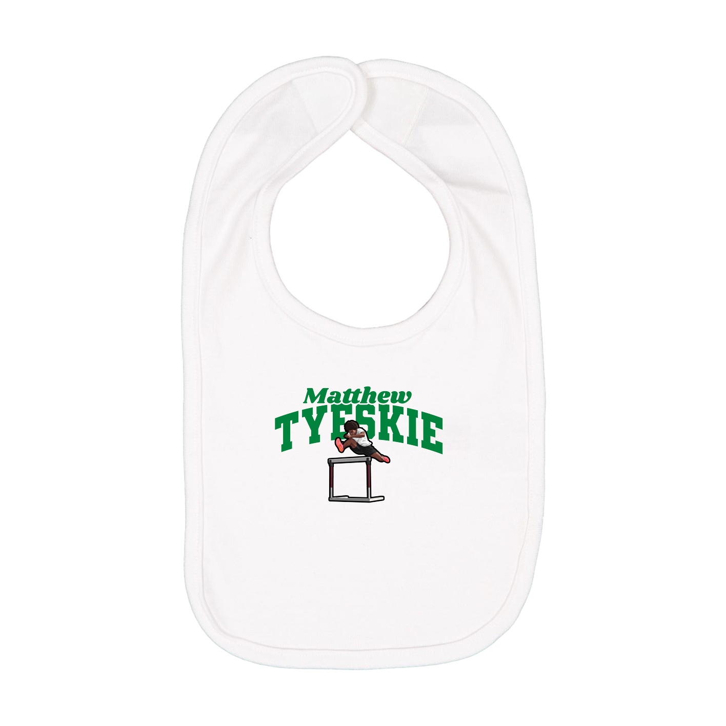 Infant Bib — Signature Arch in White