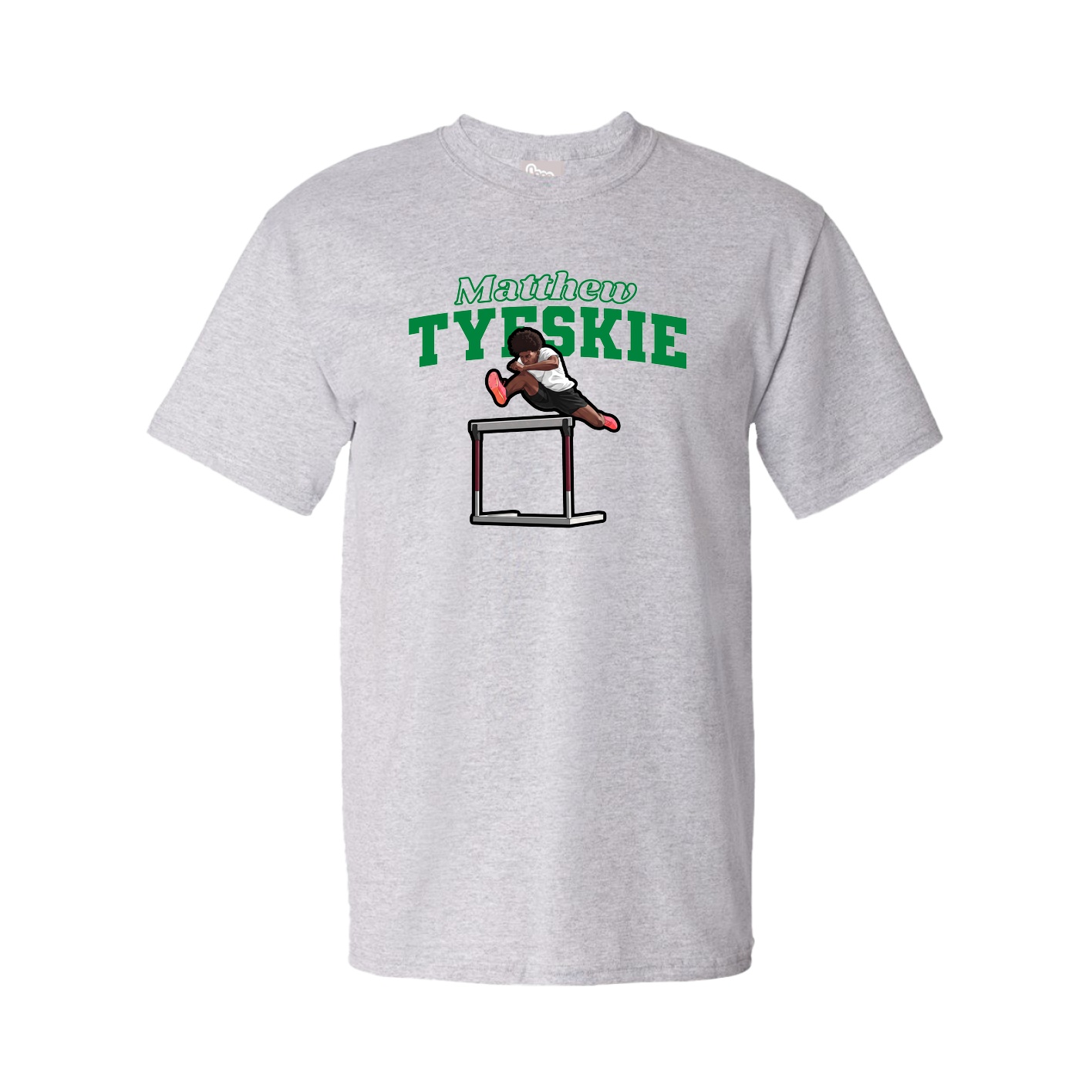 Youth Tee — Name Arch in Grey