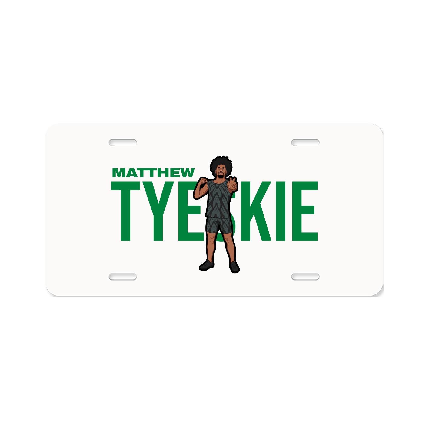 License Plate — Player Name in Classic