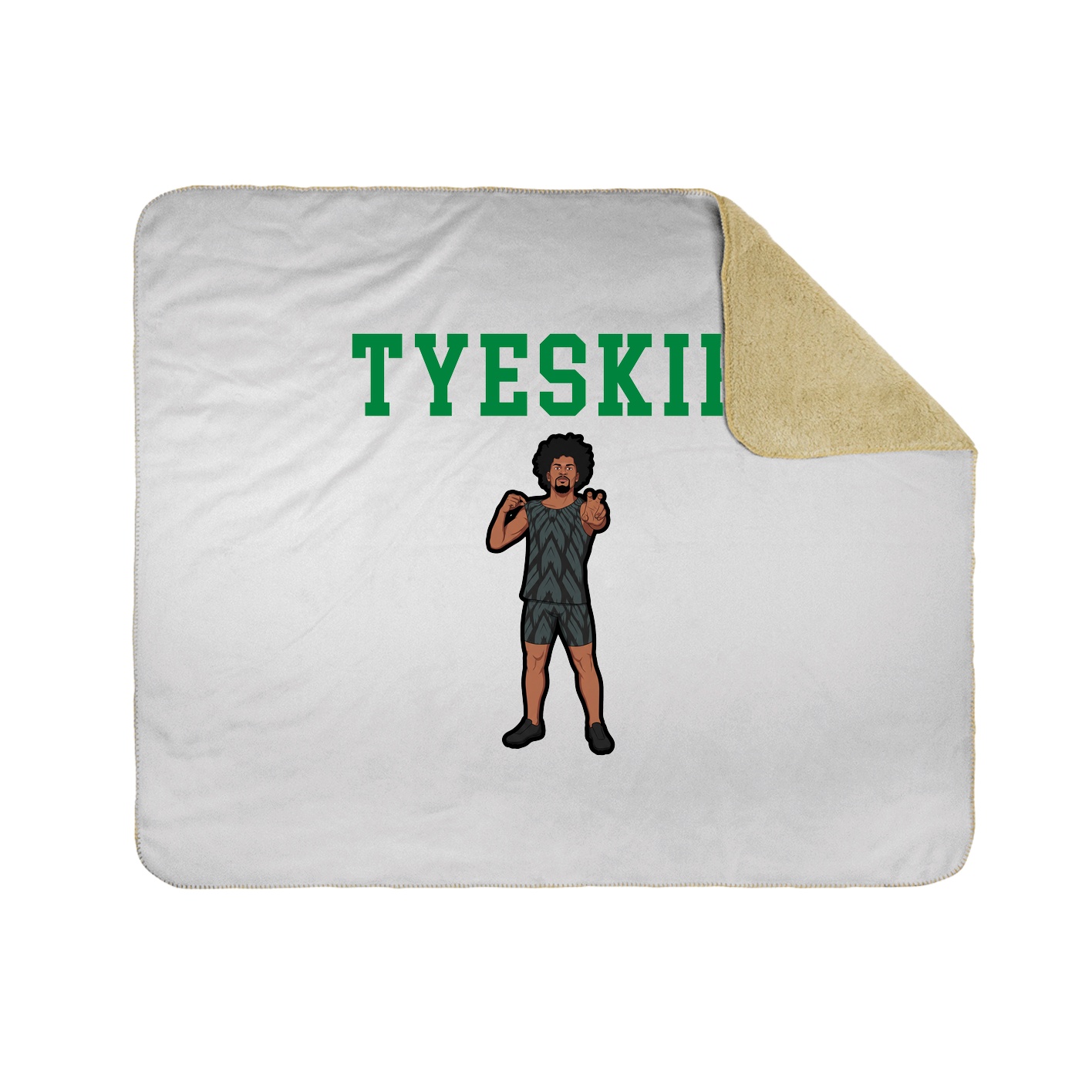 Throw Blanket — Shirsey in White