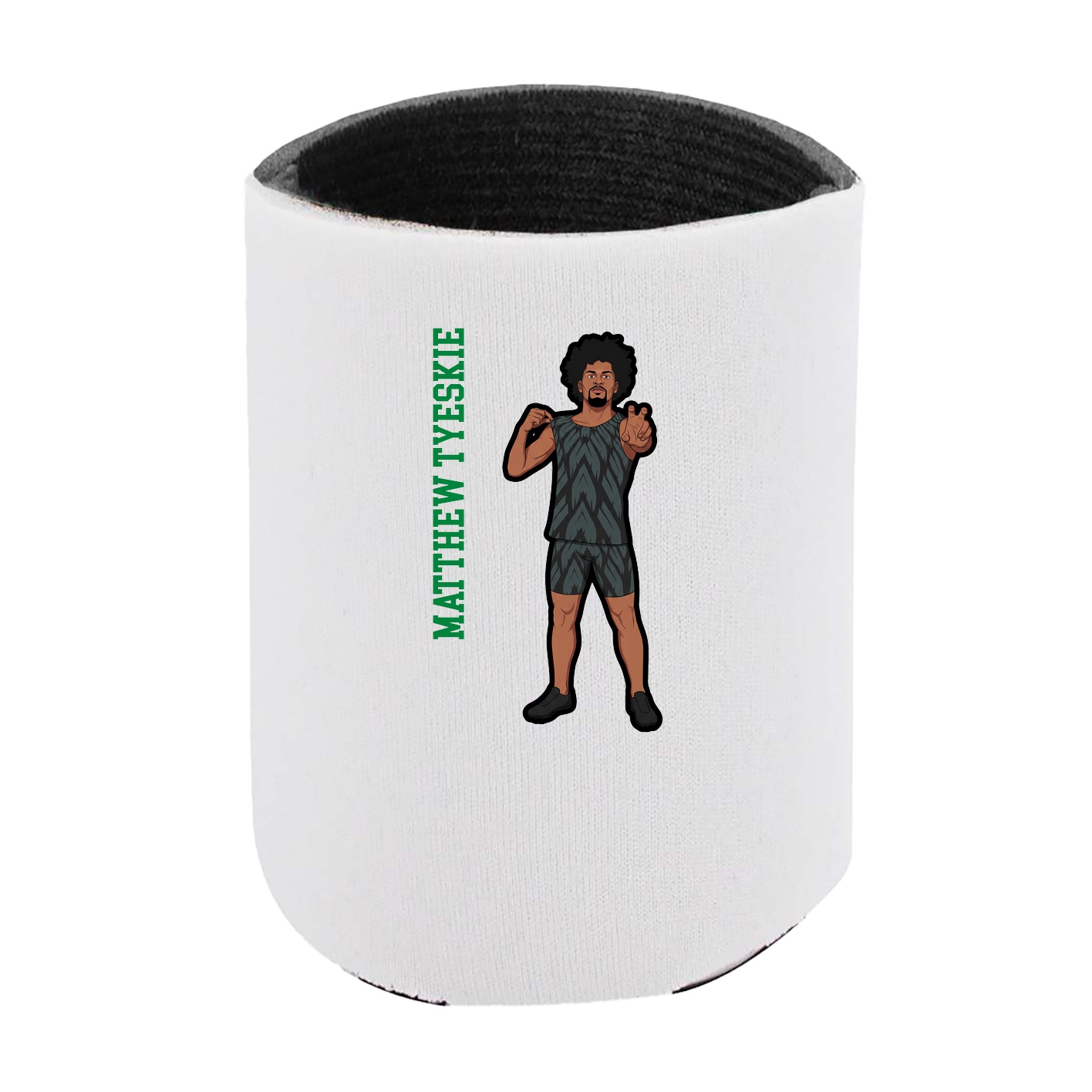 Can Holder — Name Vertical in White