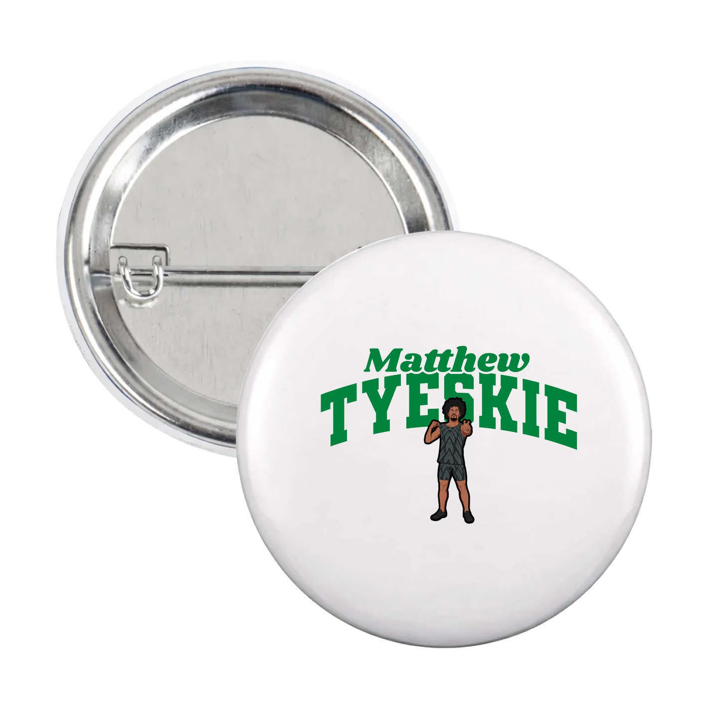 Game Day Button — Signature Arch in White