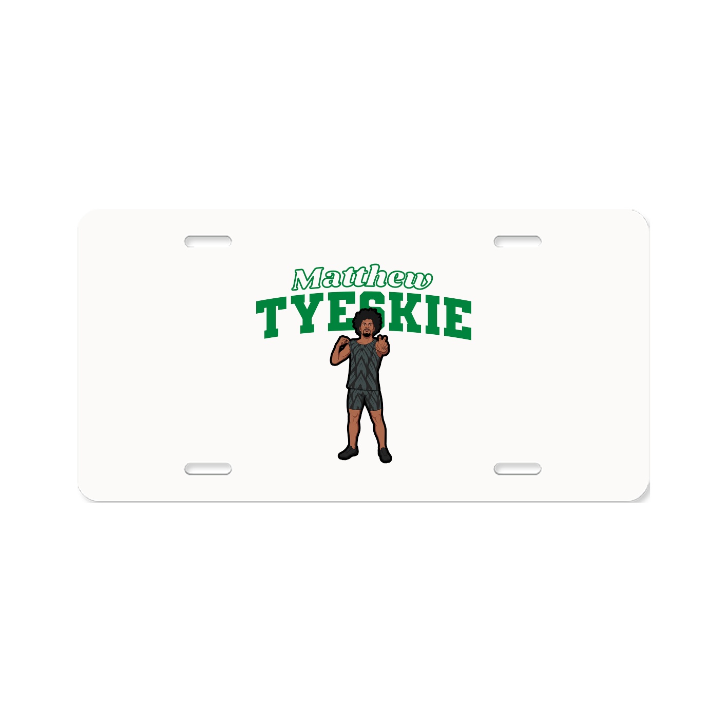 License Plate — Name Arch in Classic