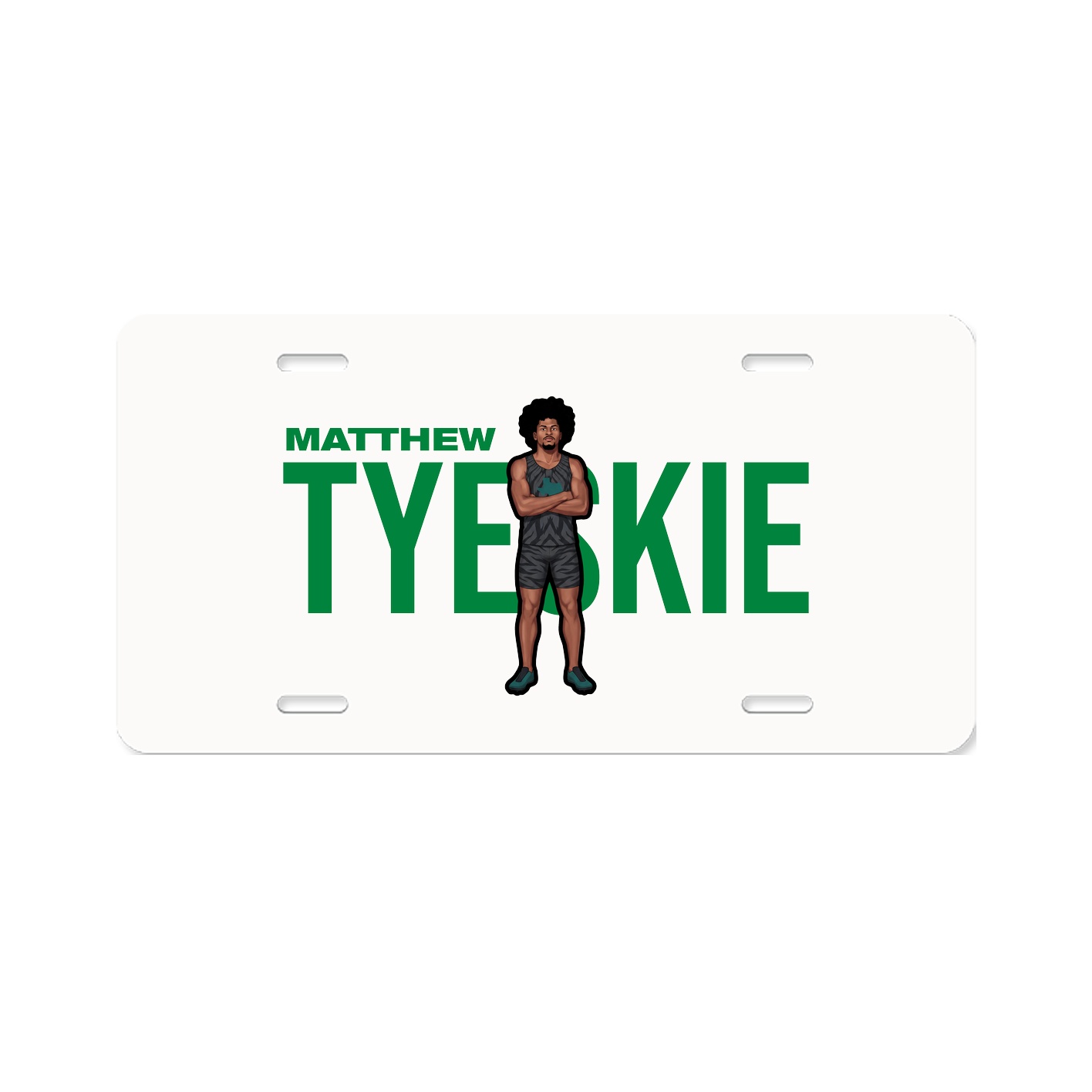 License Plate — Player Name in Classic