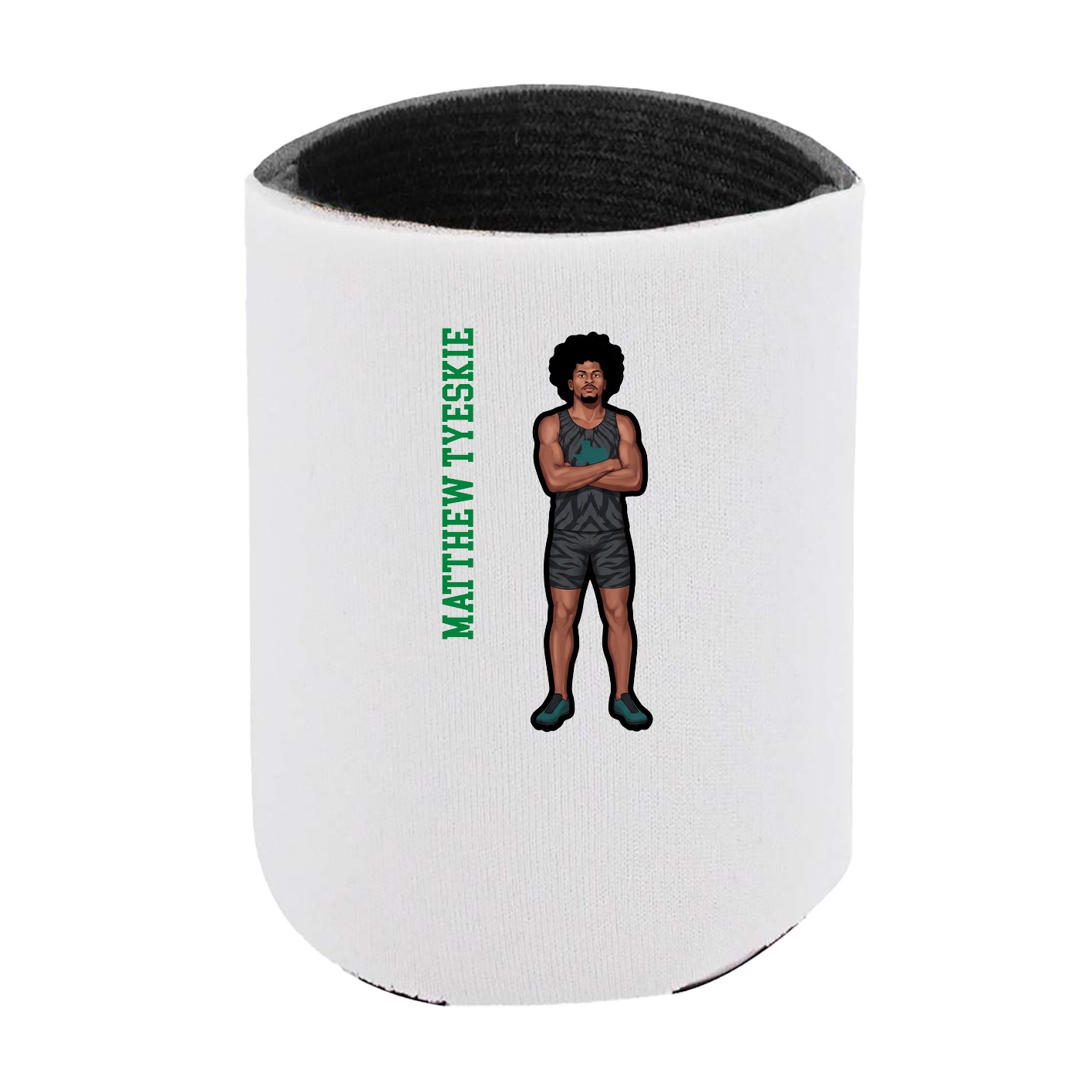 Can Holder — Name Vertical in White