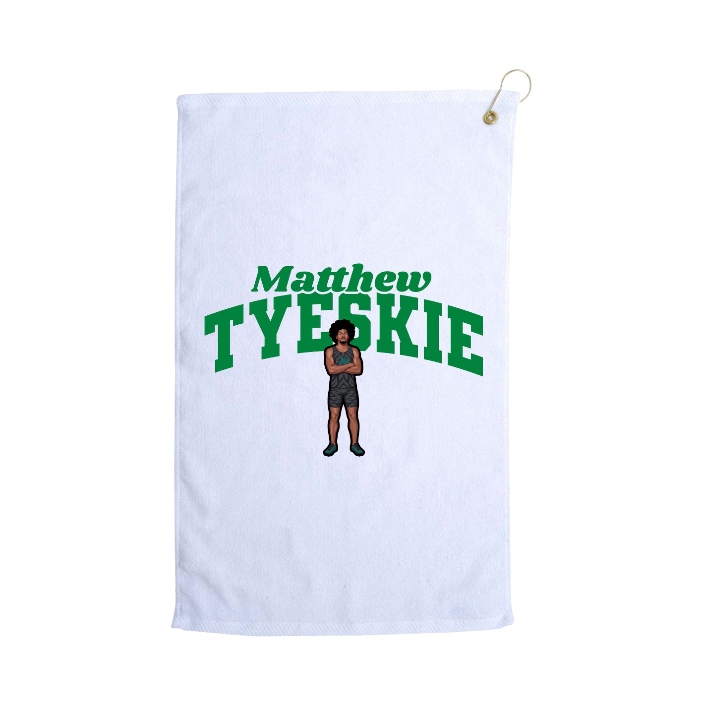 Golf Towel — Signature Arch in White