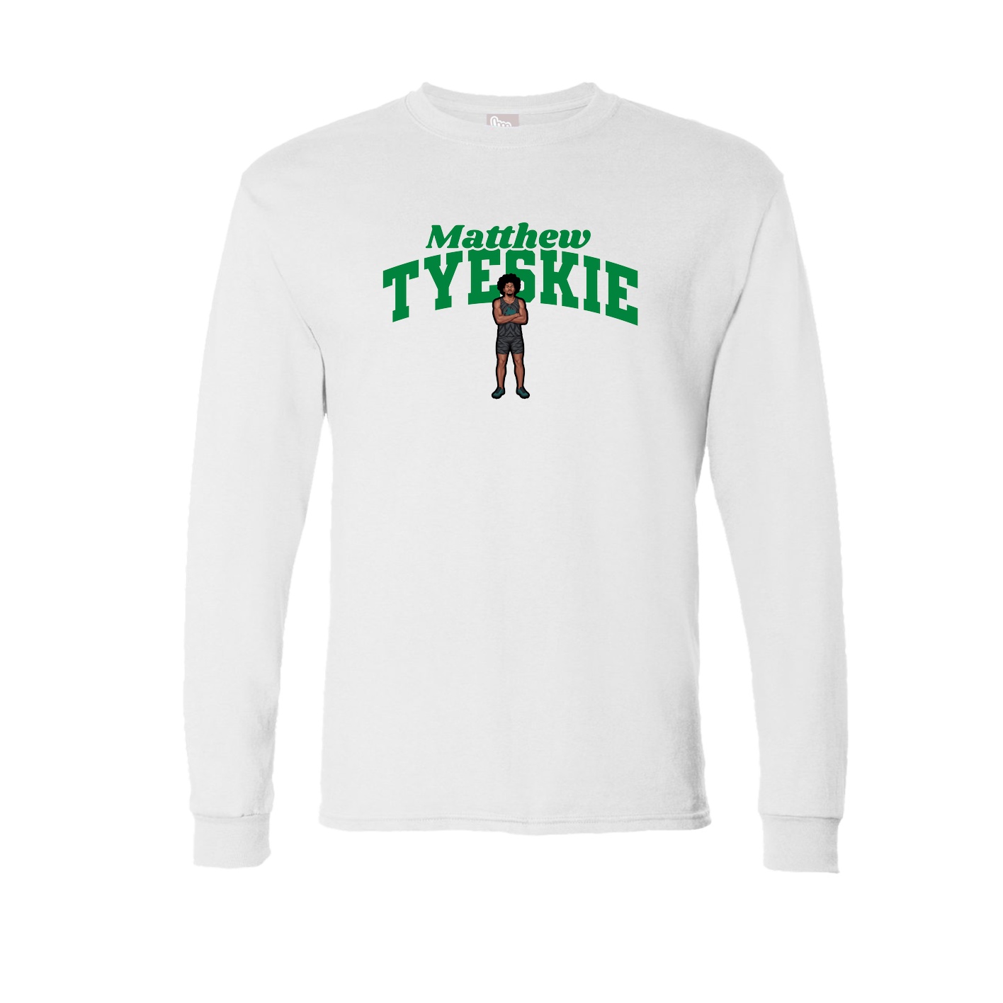 Long Sleeve Tee — Signature Arch in White