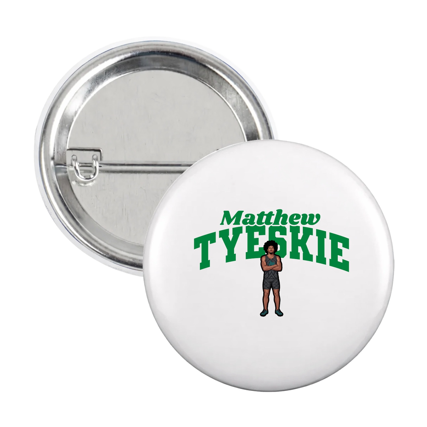 Game Day Button — Signature Arch in White