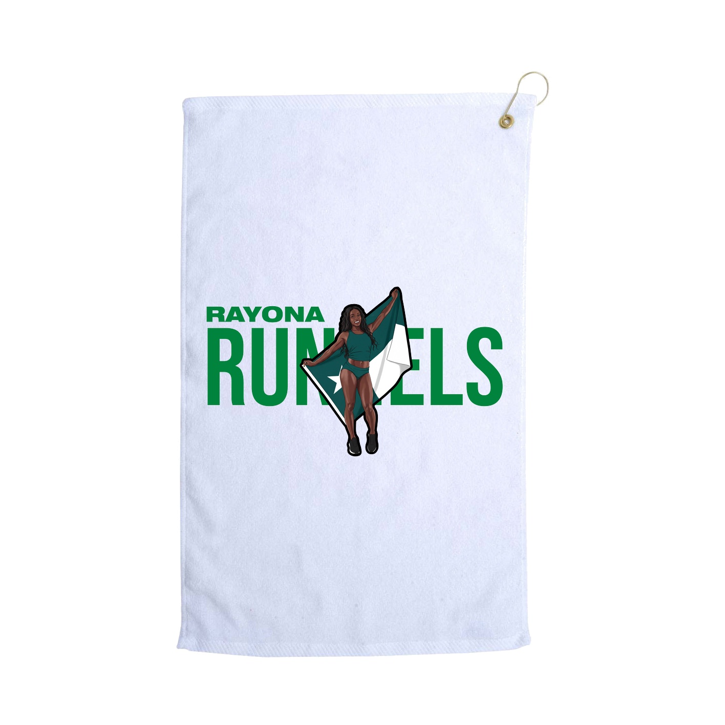 Golf Towel — Player Name in White