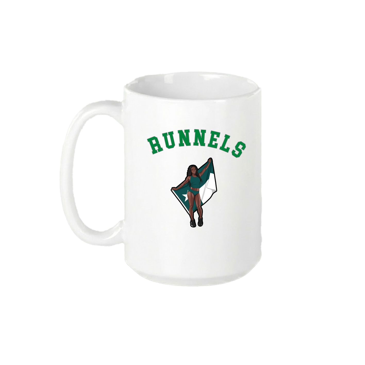 15oz Coffee Mug — Shirsey Arch in White