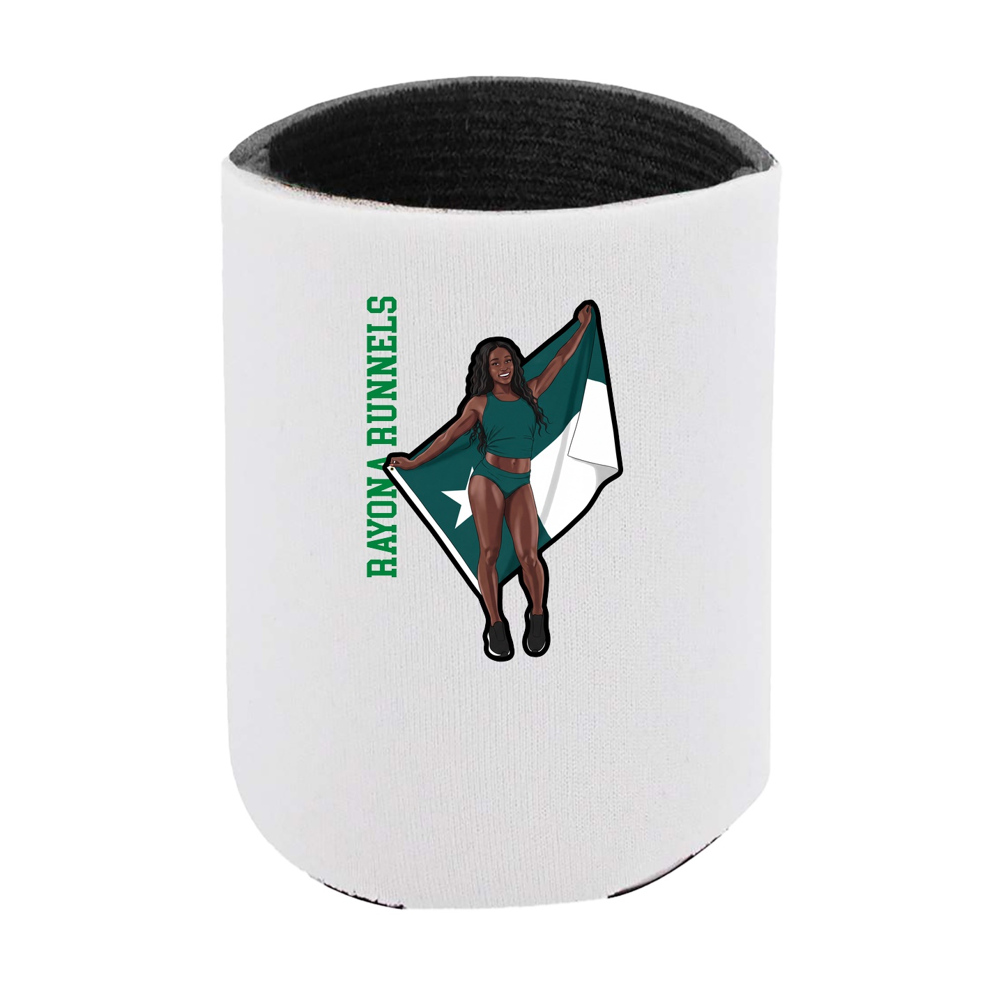 Can Holder — Name Vertical in White