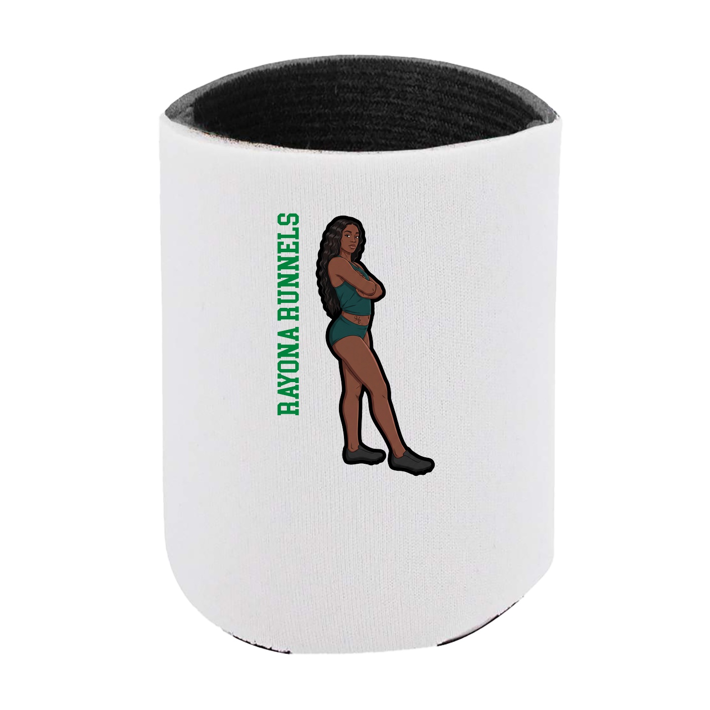 Can Holder — Name Vertical in White
