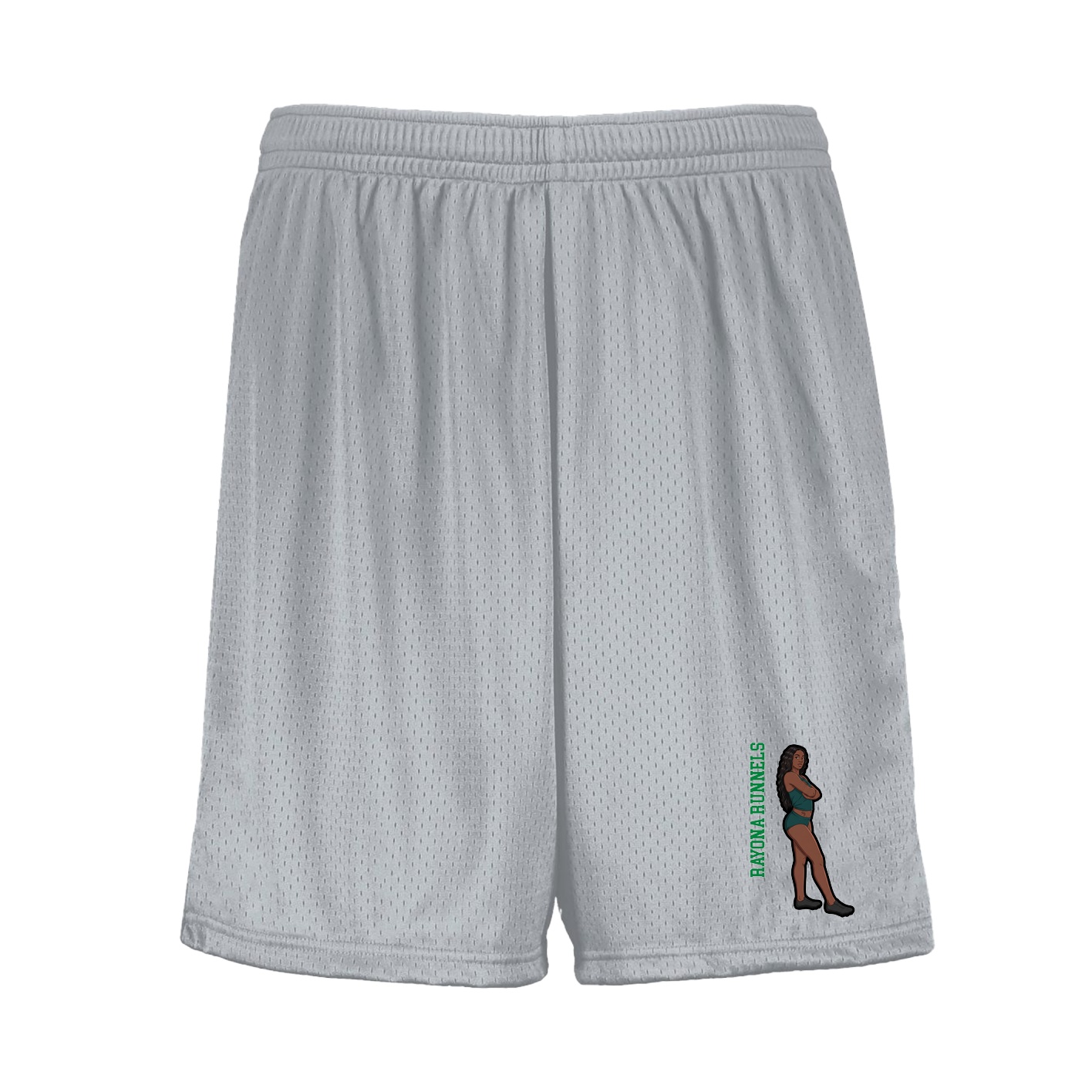 Shorts — Name Vertical in Silver