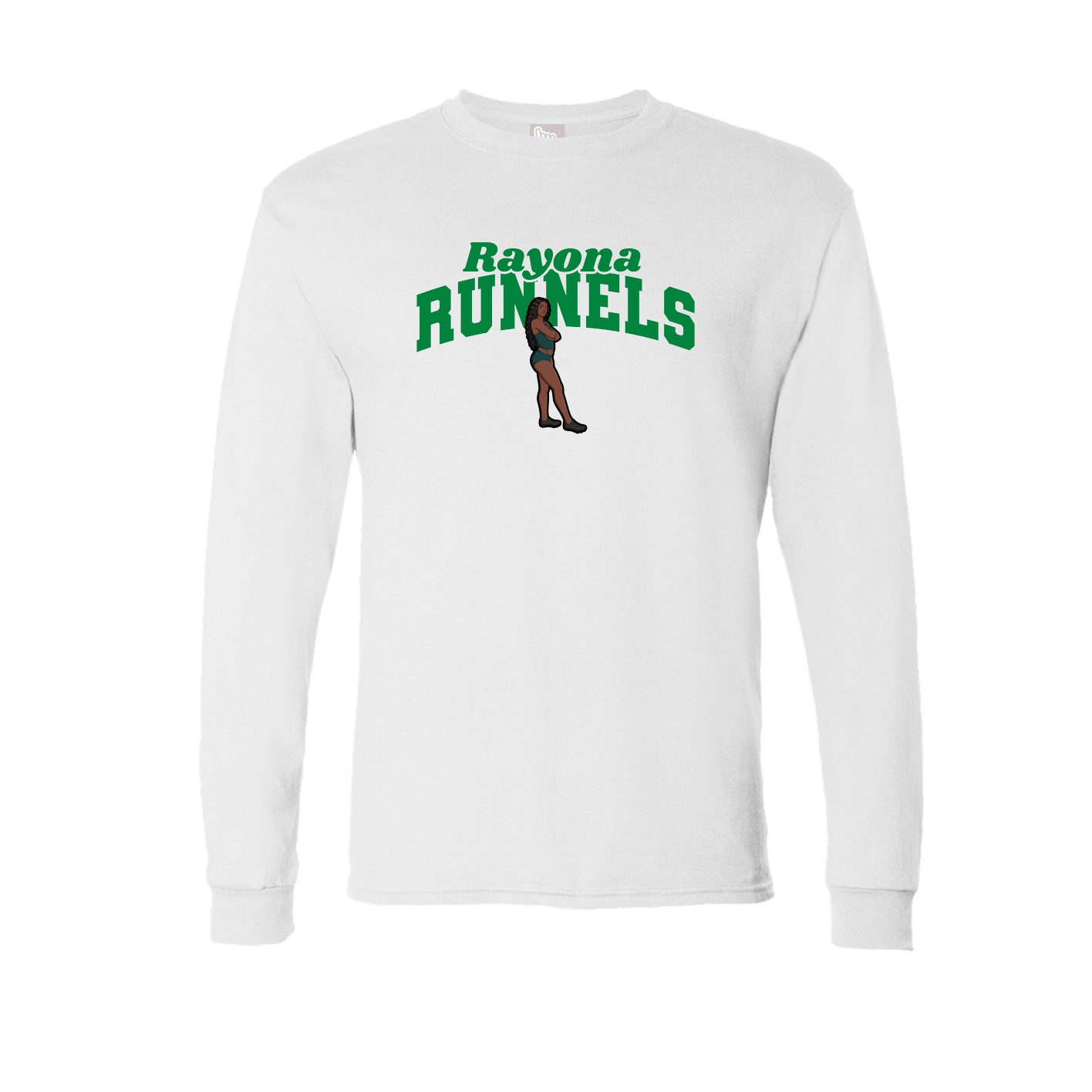 Long Sleeve Tee — Signature Arch in White