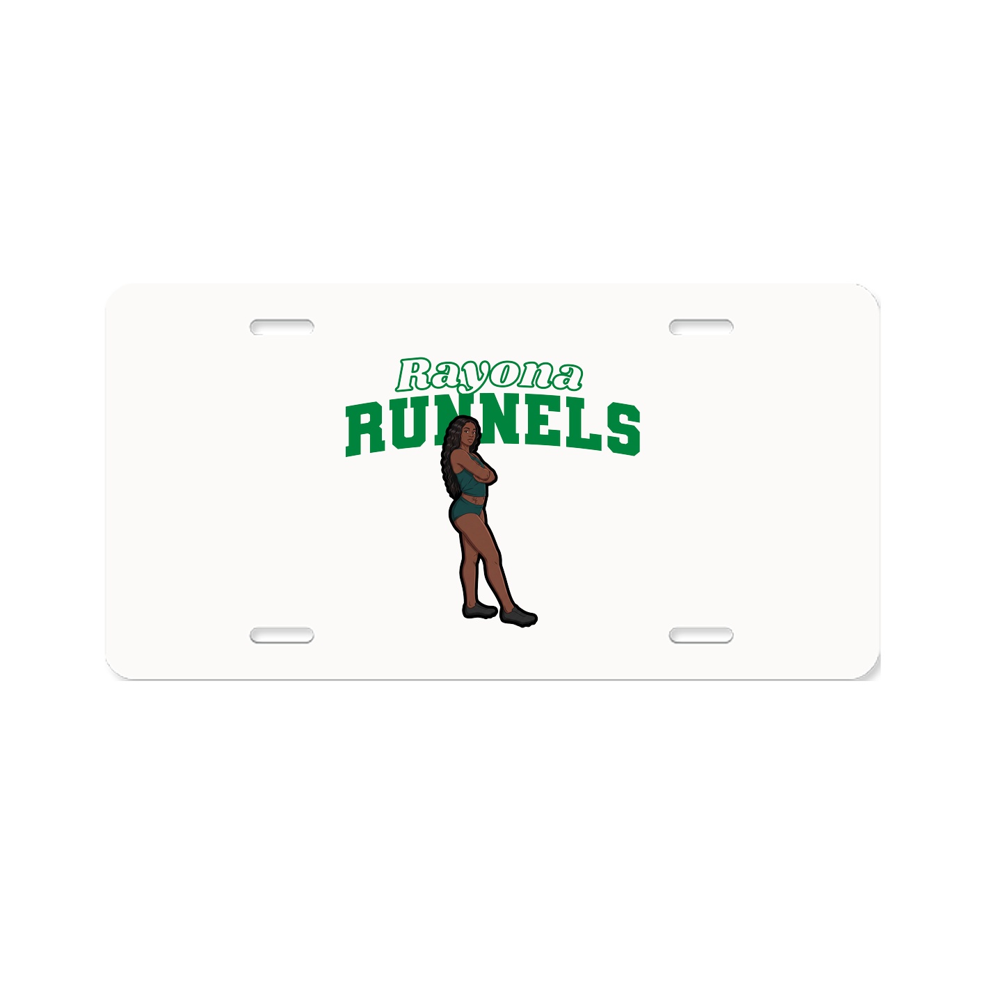 License Plate — Name Arch in Classic