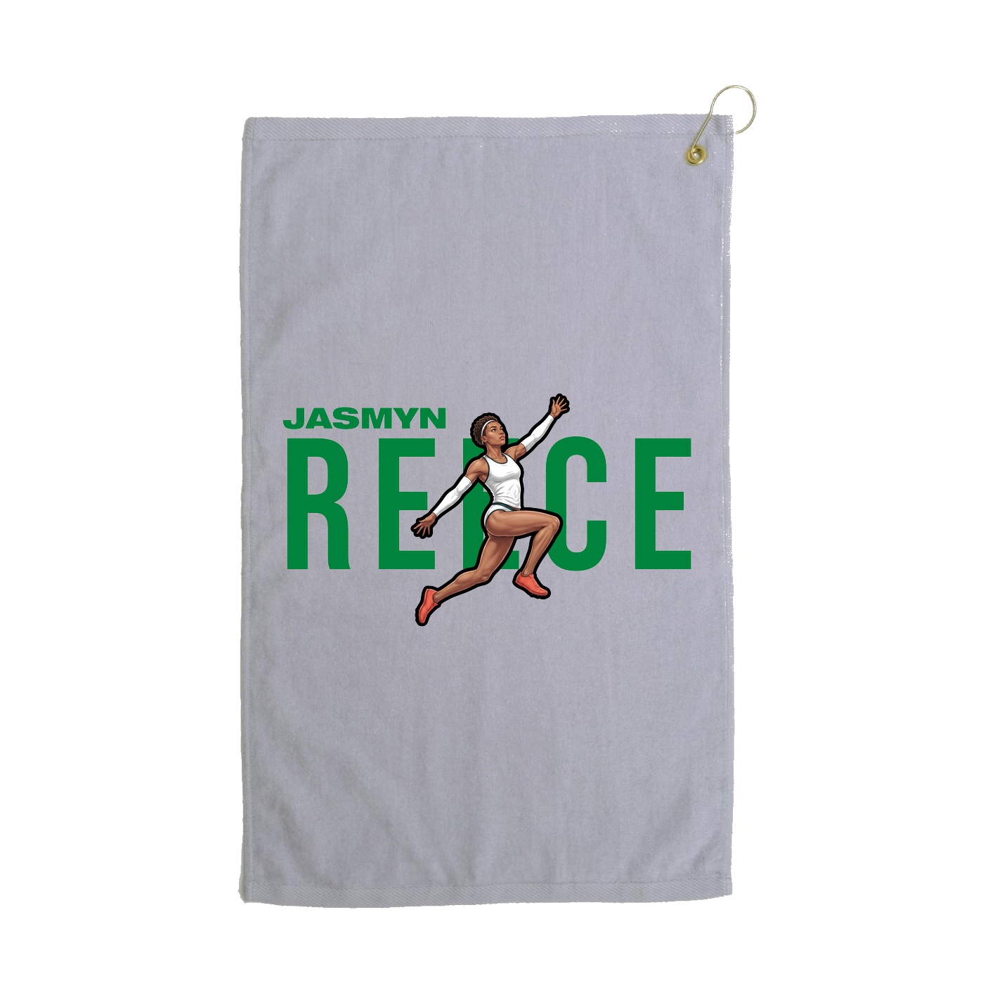 Golf Towel — Player Name in Grey