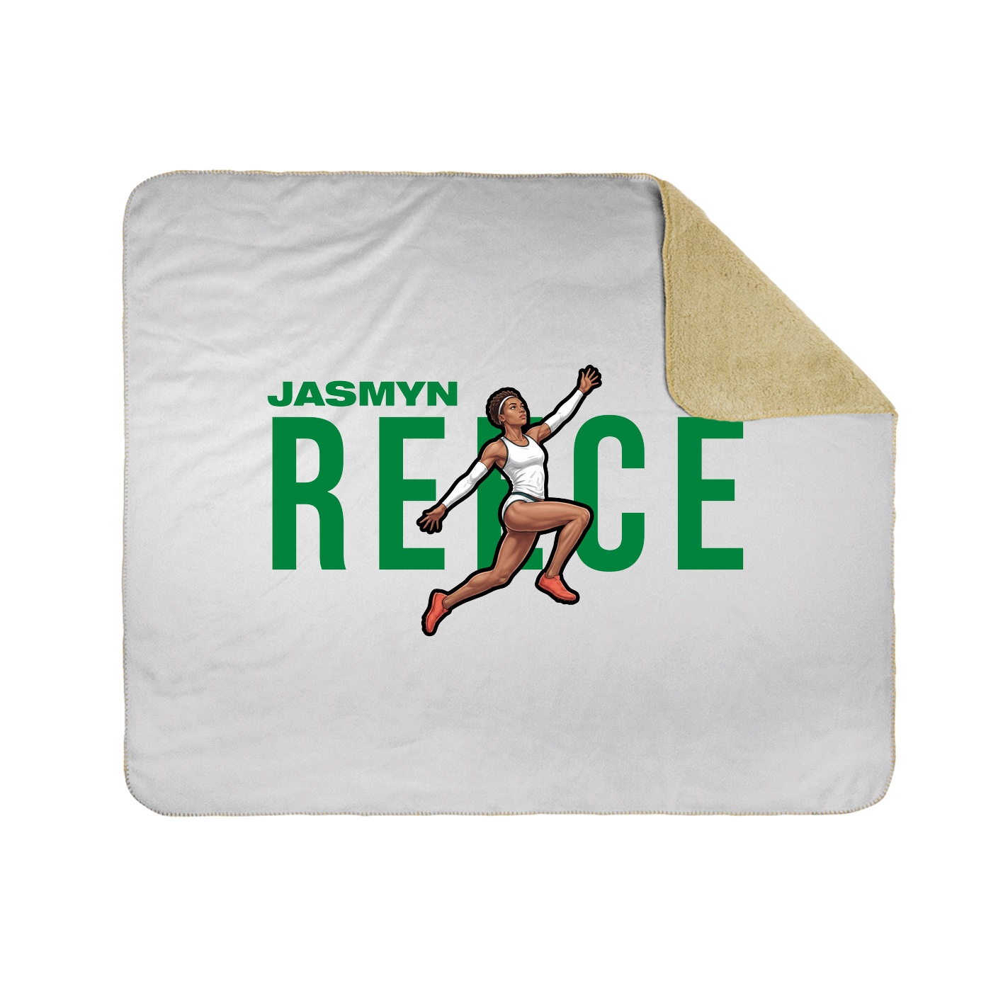 Throw Blanket — Player Name in White