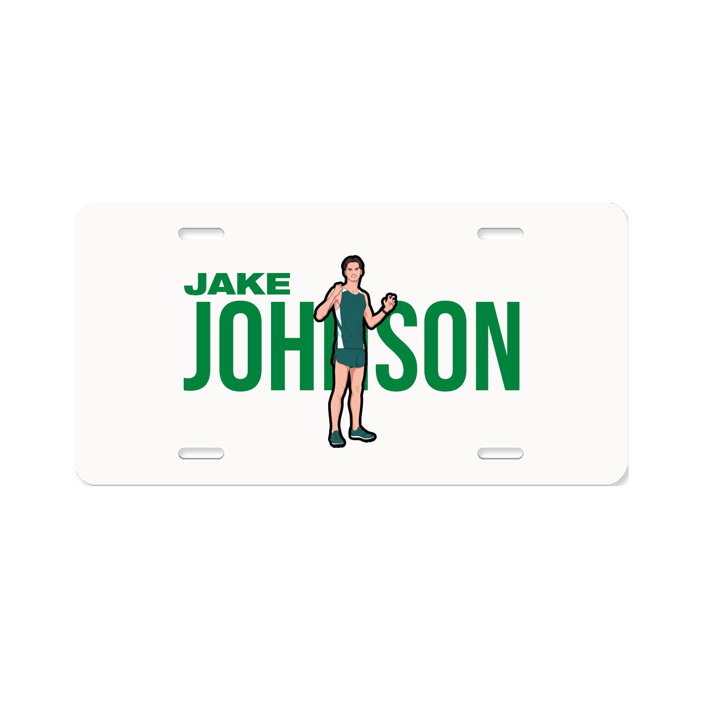 License Plate — Player Name in Classic