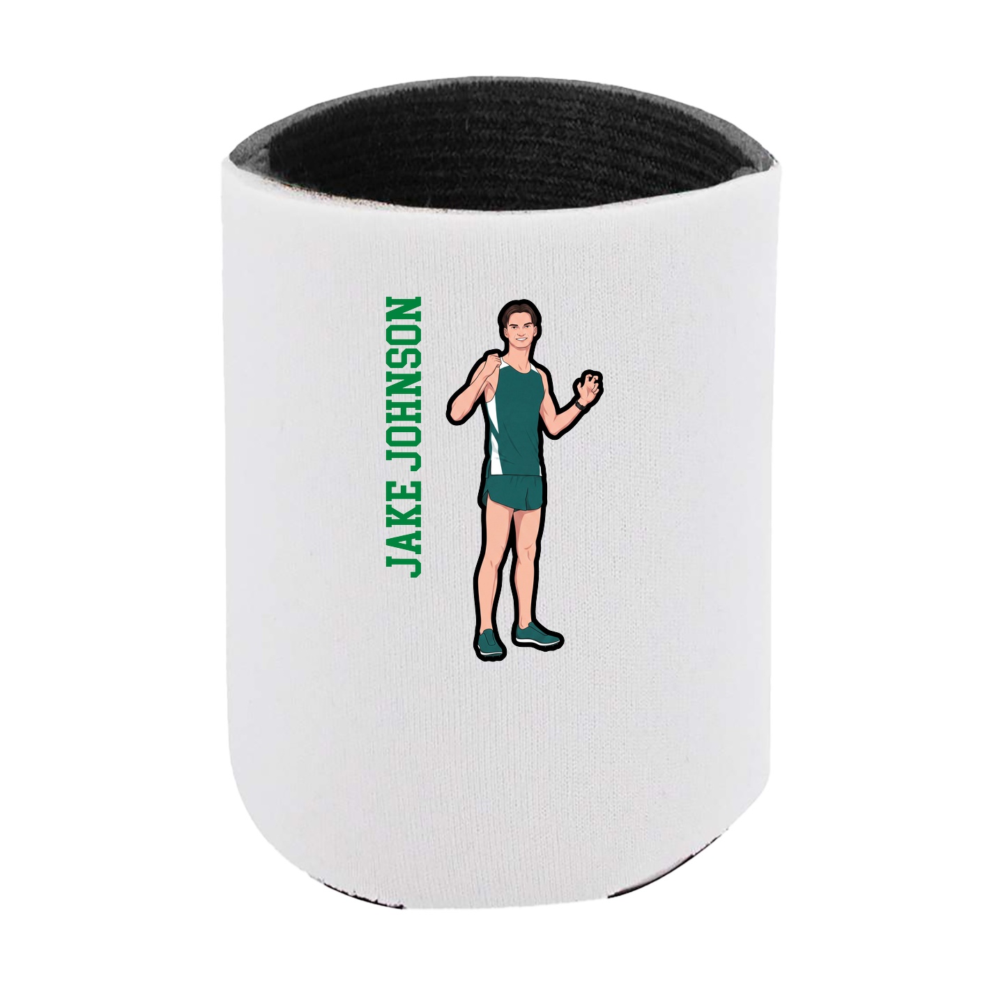 Can Holder — Name Vertical in White