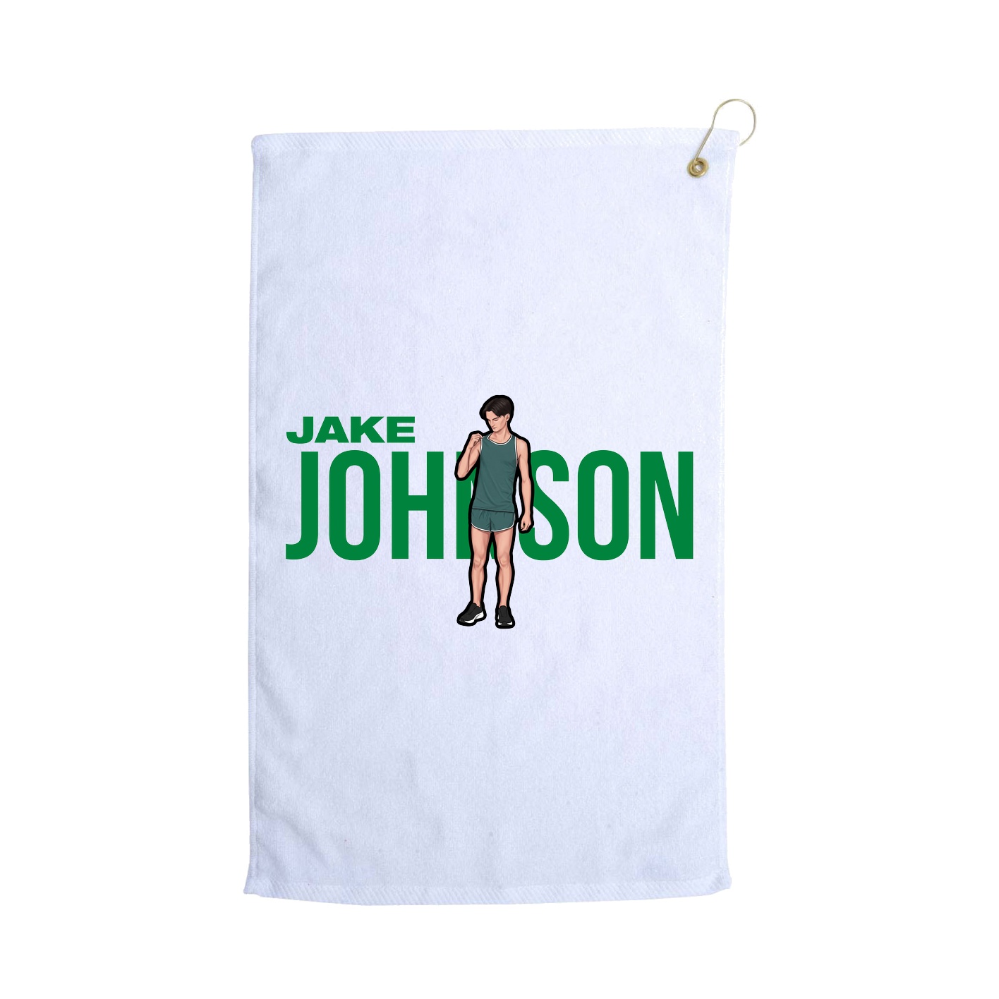 Golf Towel — Player Name in White