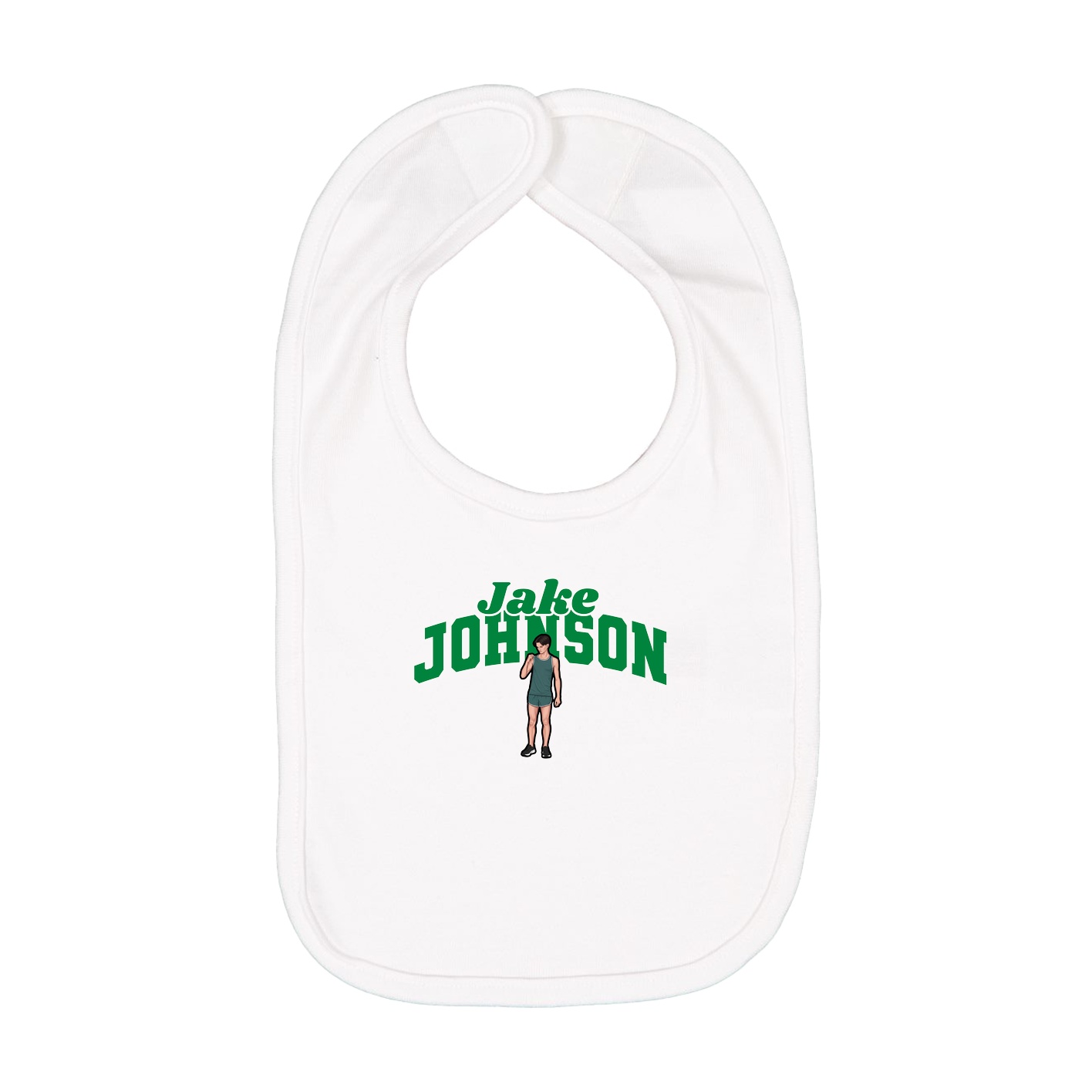 Infant Bib — Signature Arch in White