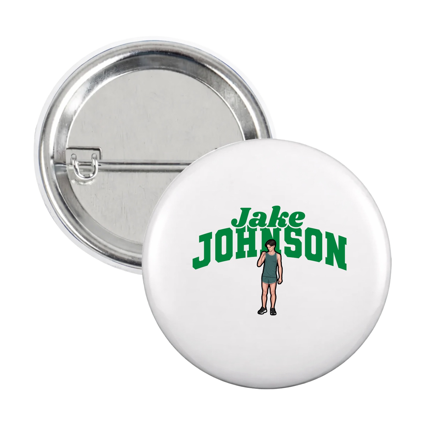 Game Day Button — Signature Arch in White