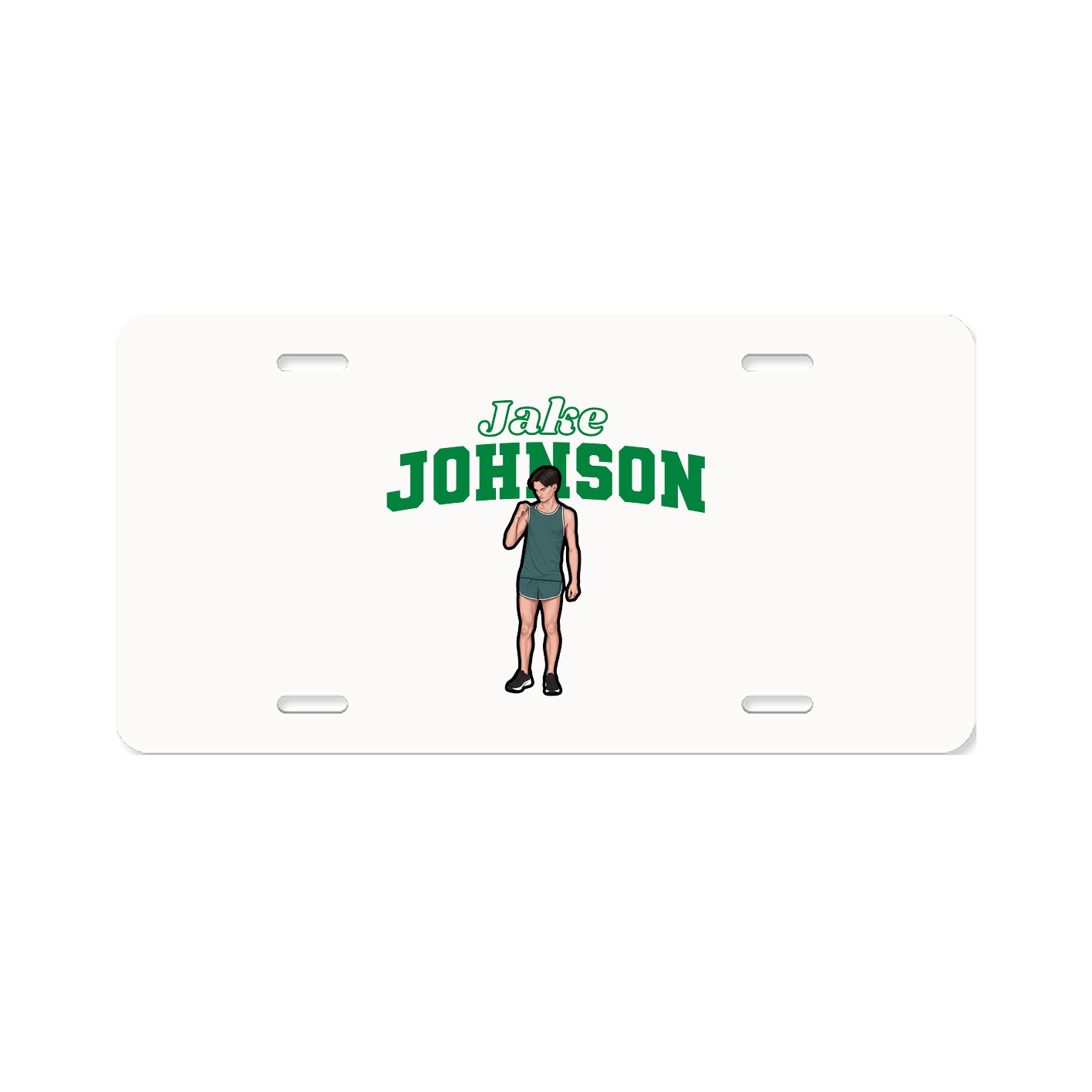 License Plate — Name Arch in Classic