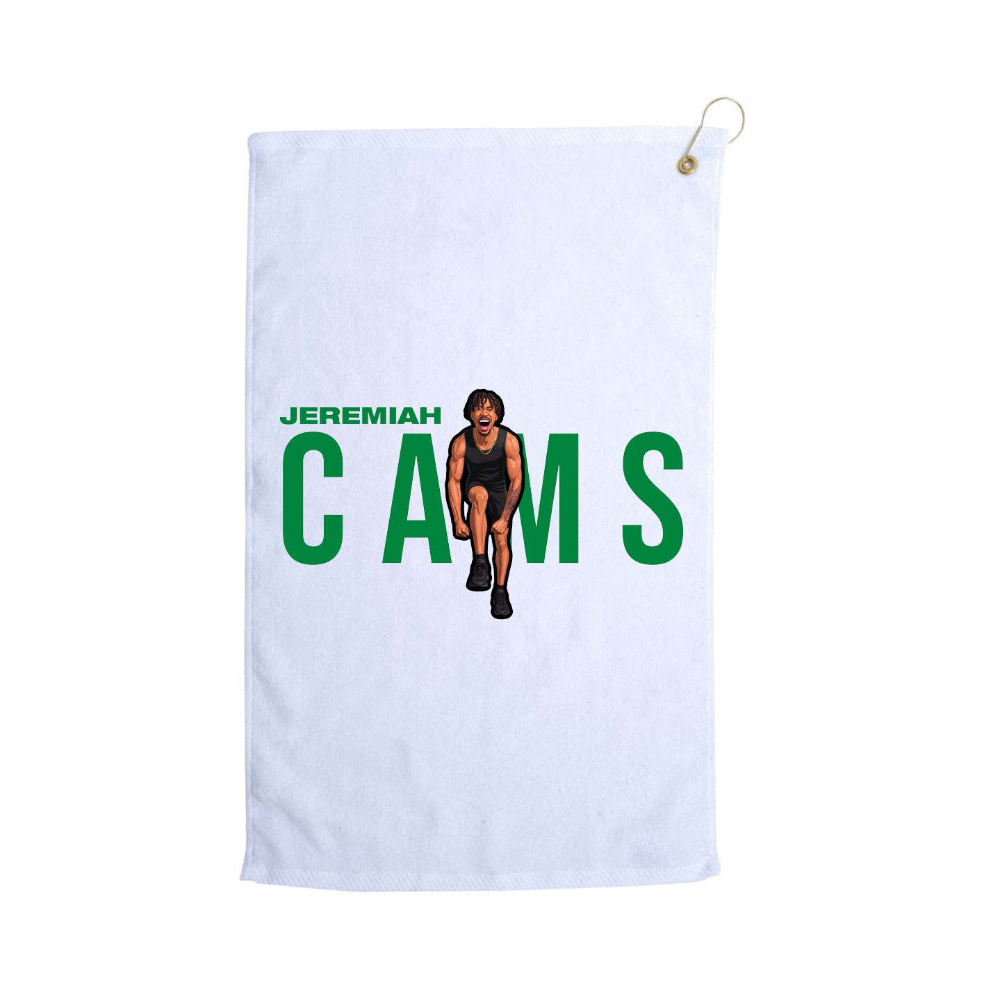 Golf Towel — Player Name in White