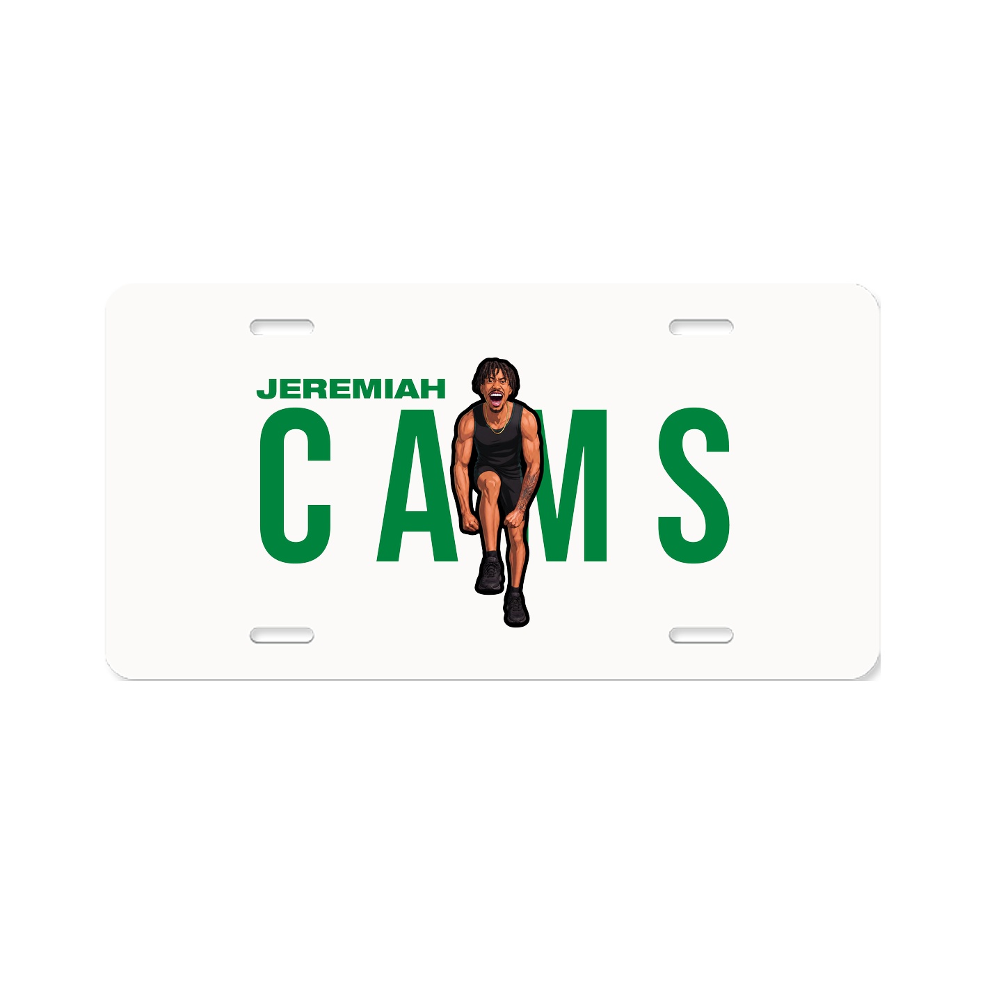 License Plate — Player Name in Classic