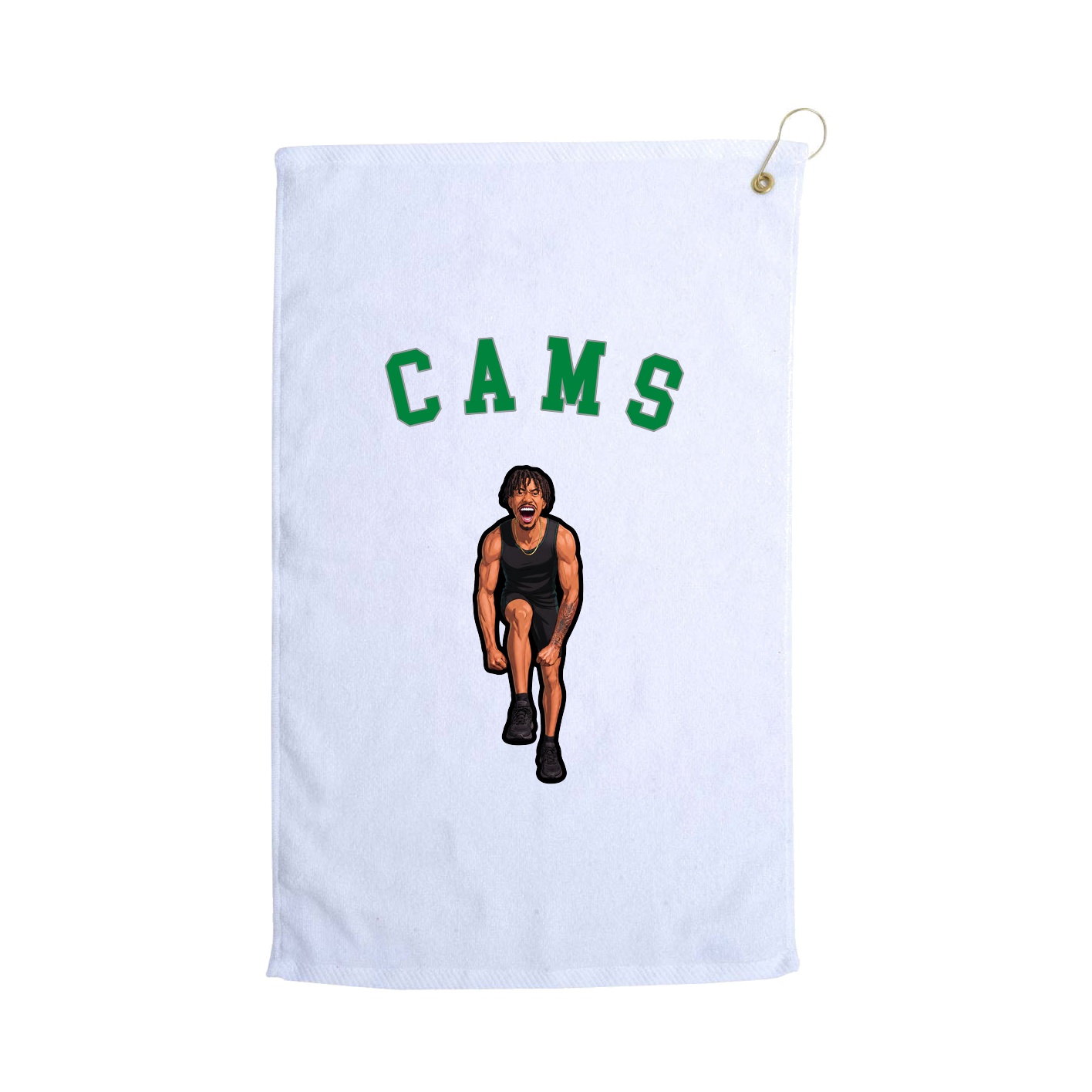 Golf Towel — Shirsey Arch in White