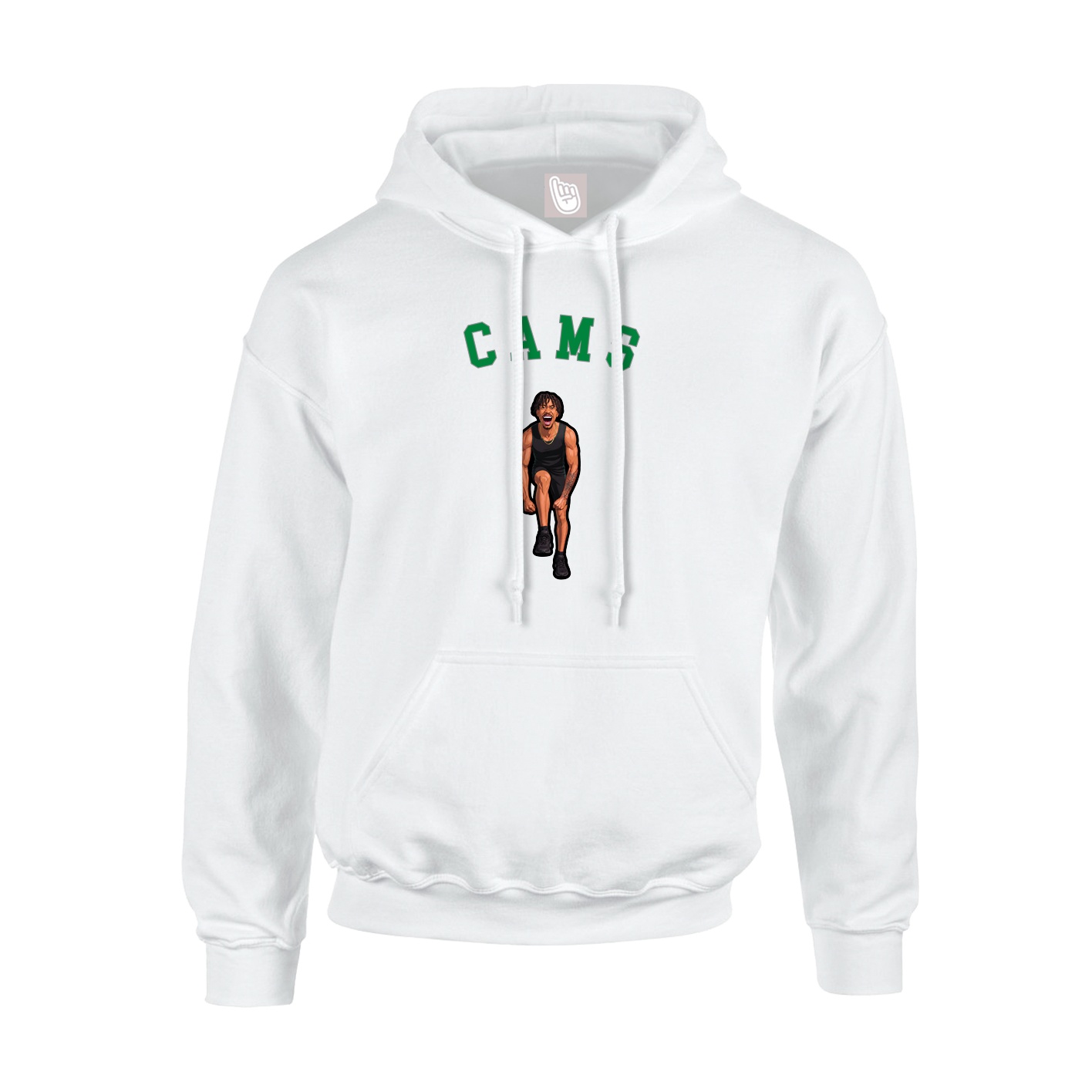 Youth Hoodie — Shirsey Arch in White