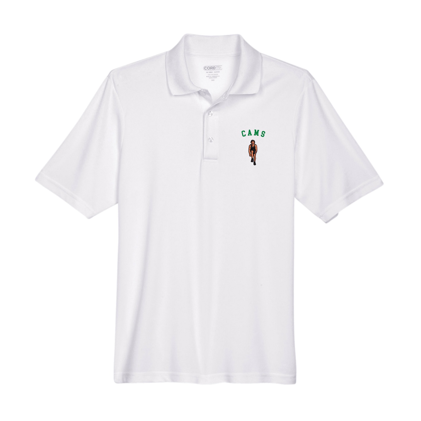 Performance Polo — Shirsey Arch in White