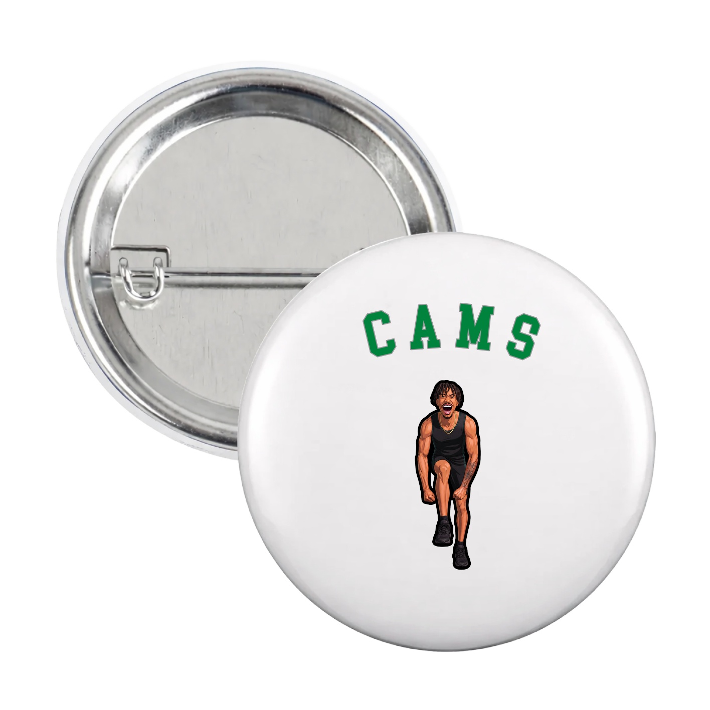 Game Day Button — Shirsey Arch in White