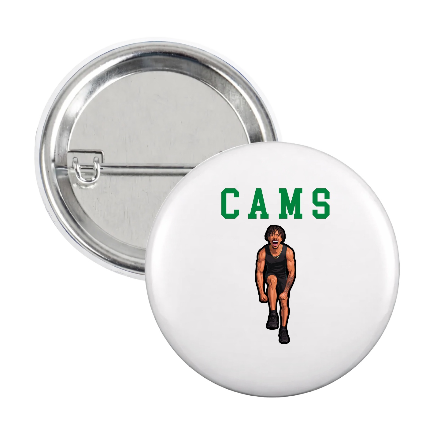 Game Day Button — Shirsey in White