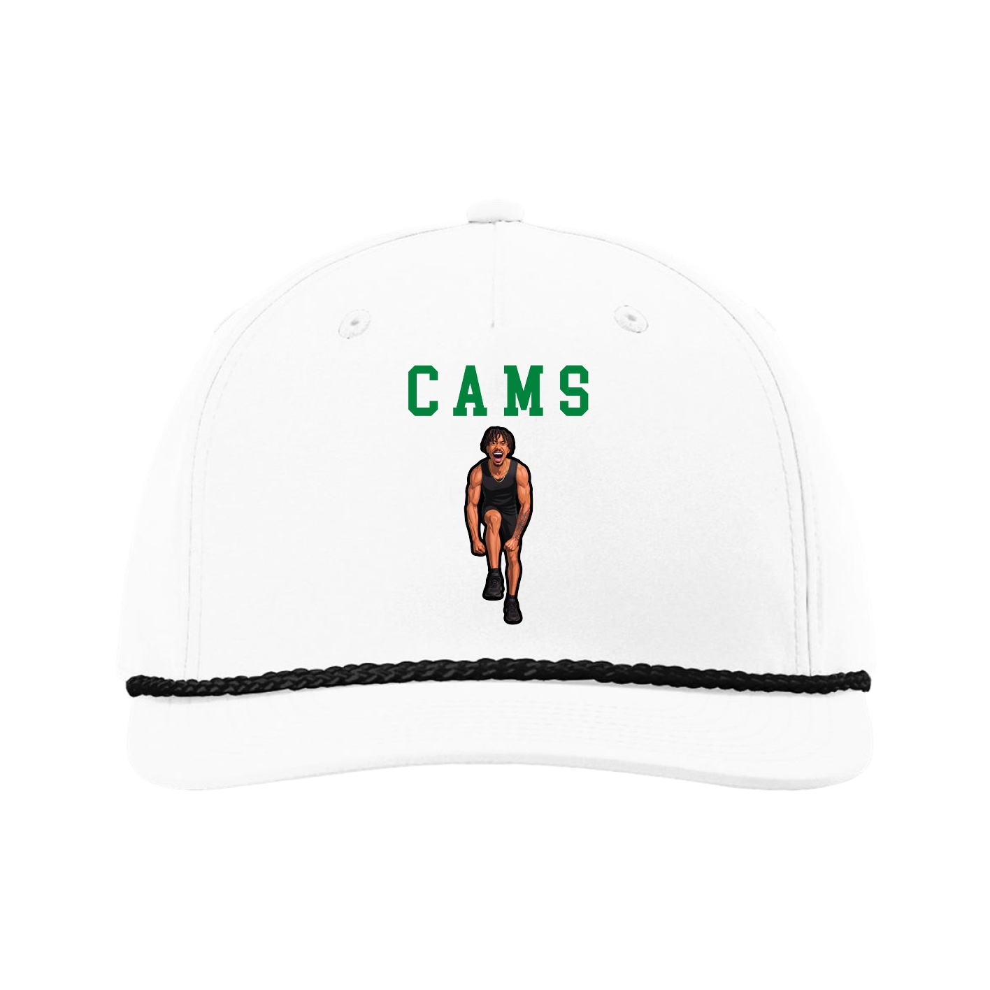 Five-Panel Classic Rope Cap — Shirsey in White