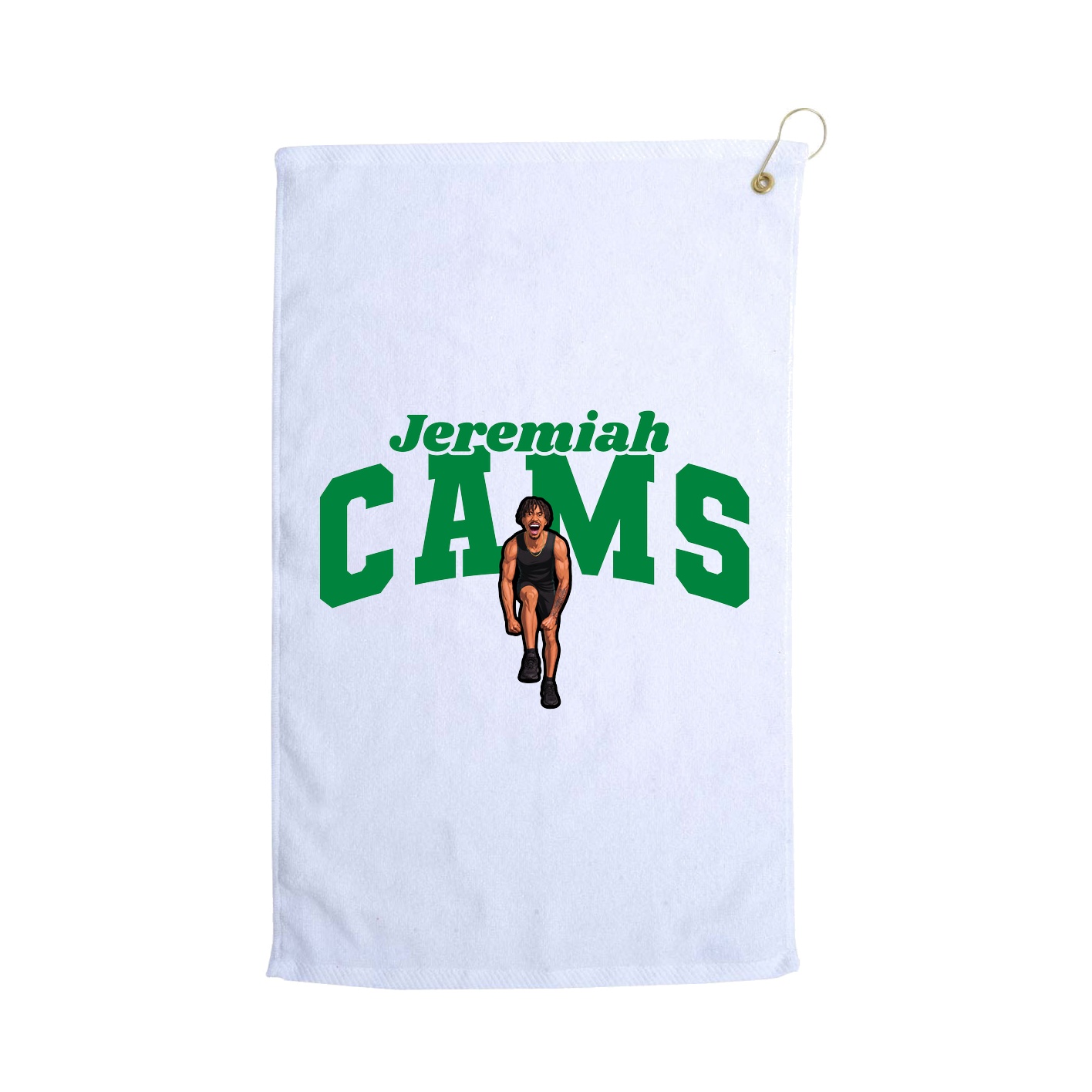 Golf Towel — Signature Arch in White