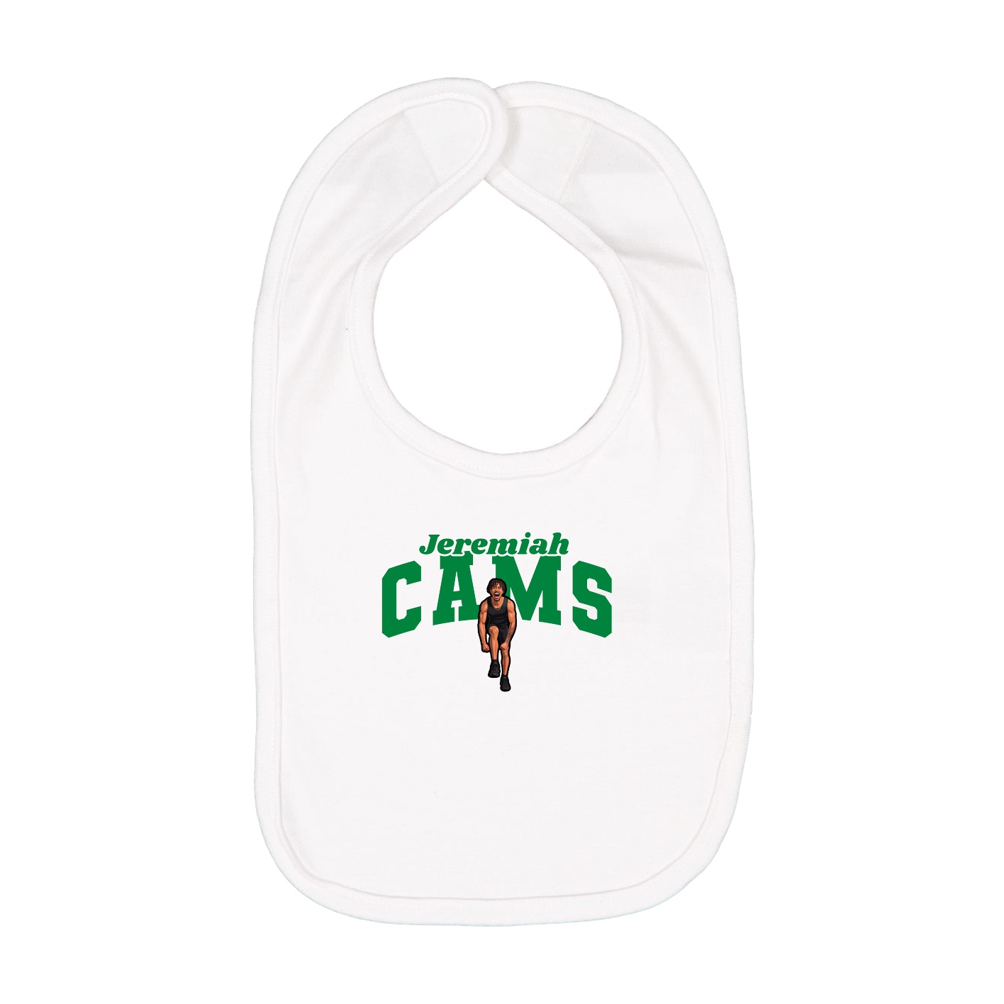 Infant Bib — Signature Arch in White