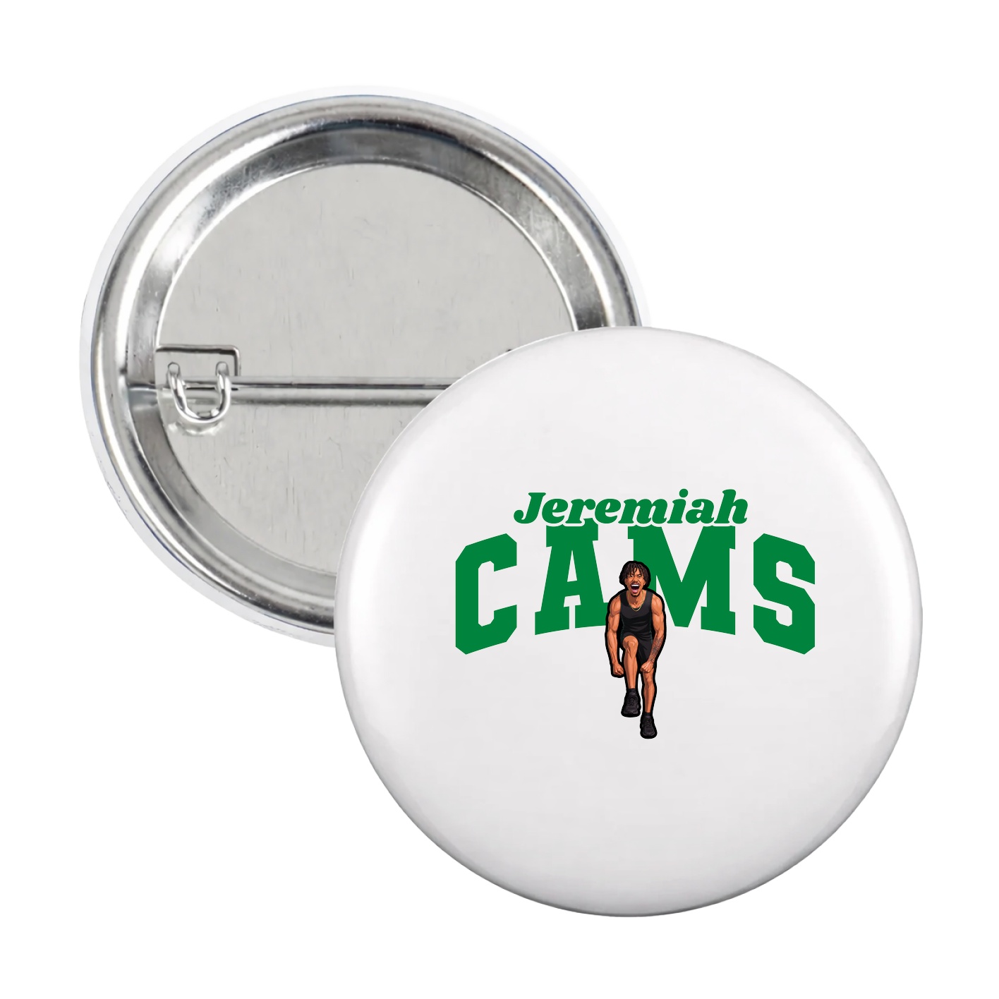 Game Day Button — Signature Arch in White
