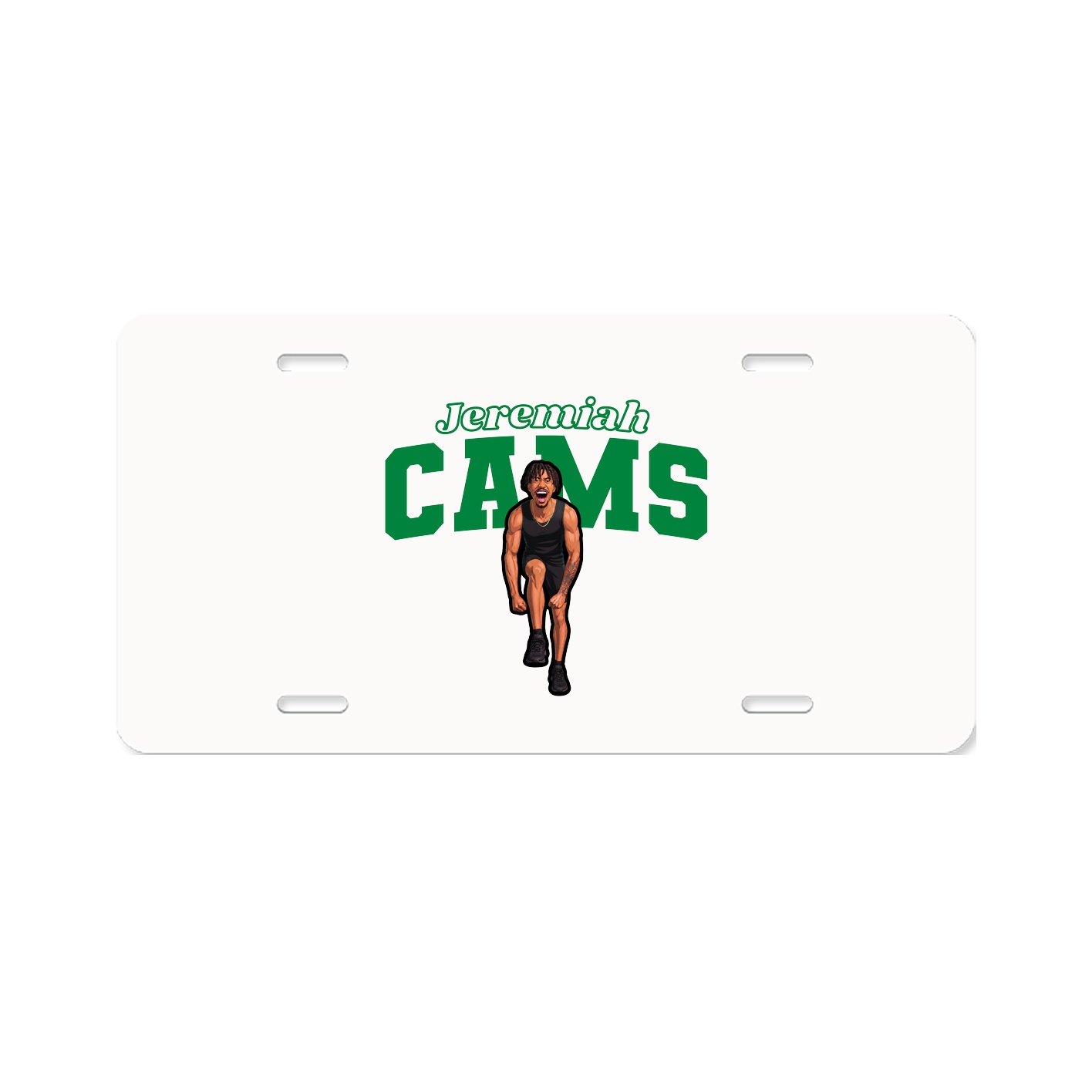 License Plate — Name Arch in Classic
